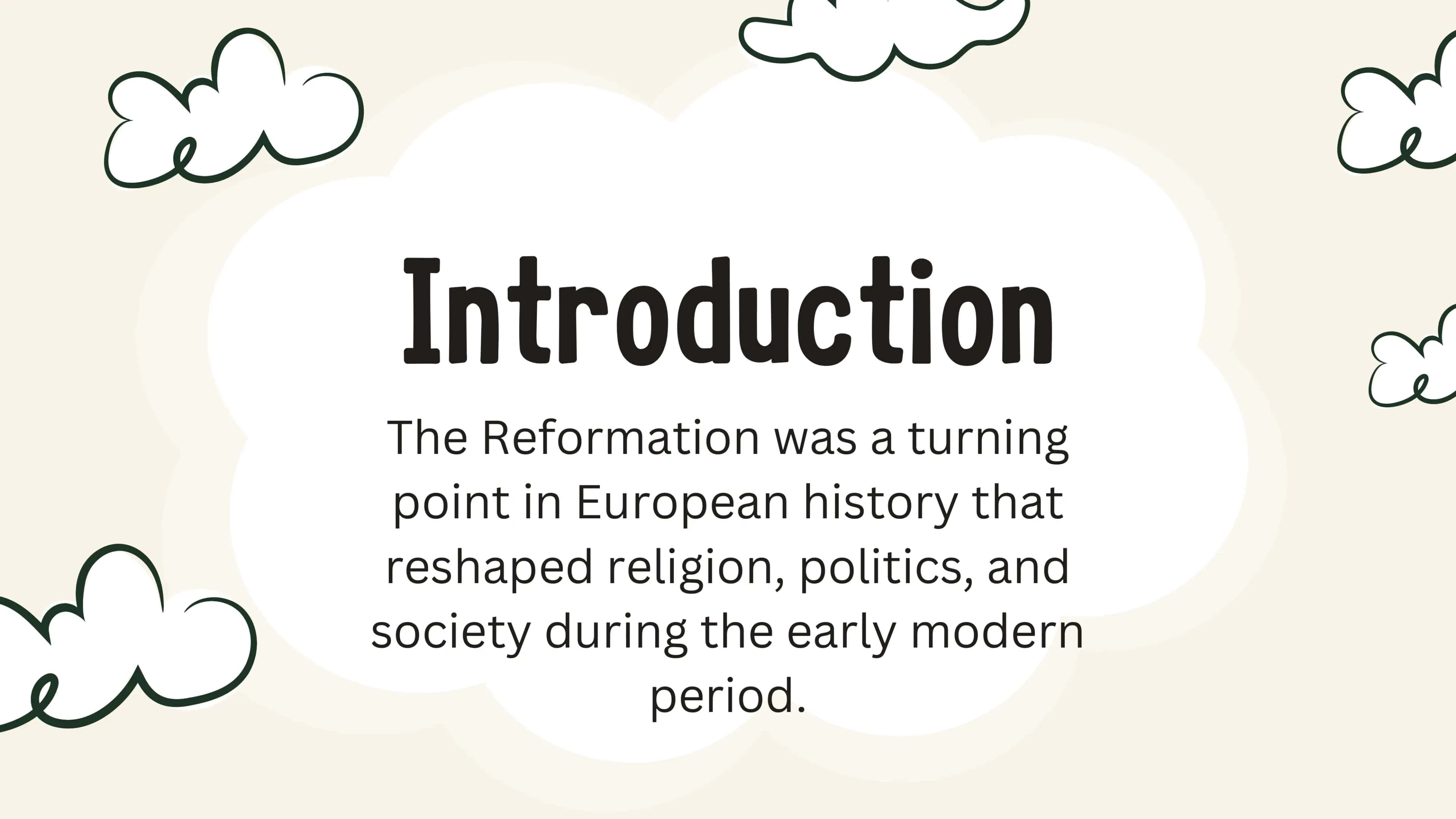 The history of Reformation 3