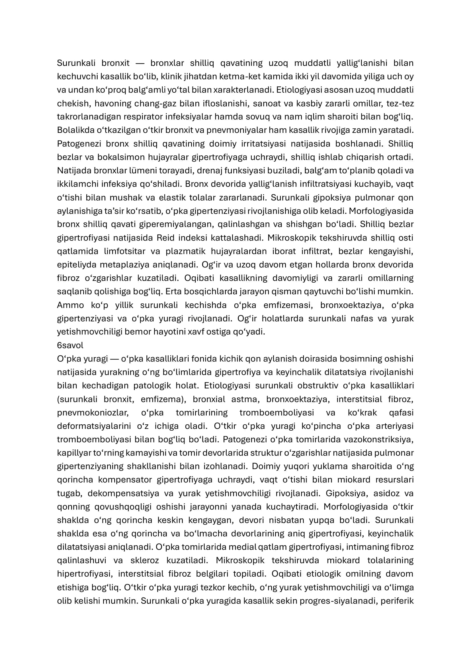Patalogik Anatomiya fanidan 5 smestr oraliq nazorat savollariga tòlliq javoblar 3