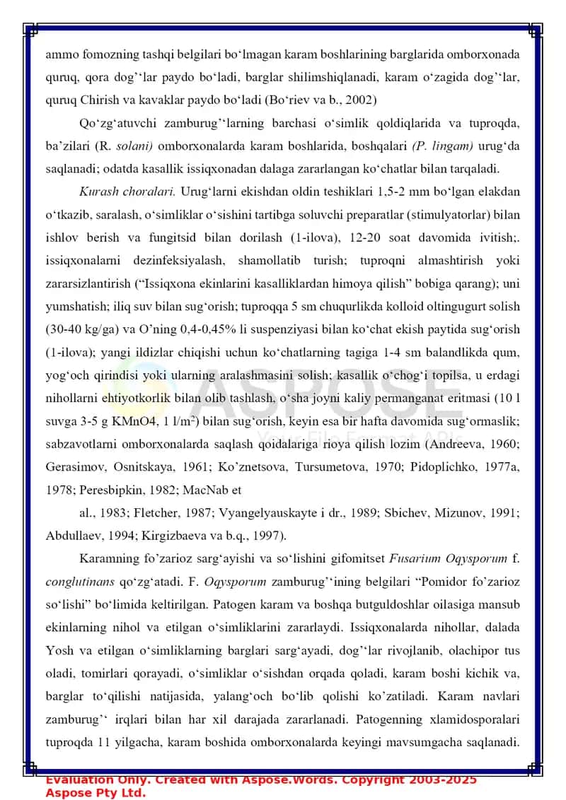 Karom kasalliklari va ularga qarshi kurash choralari 3