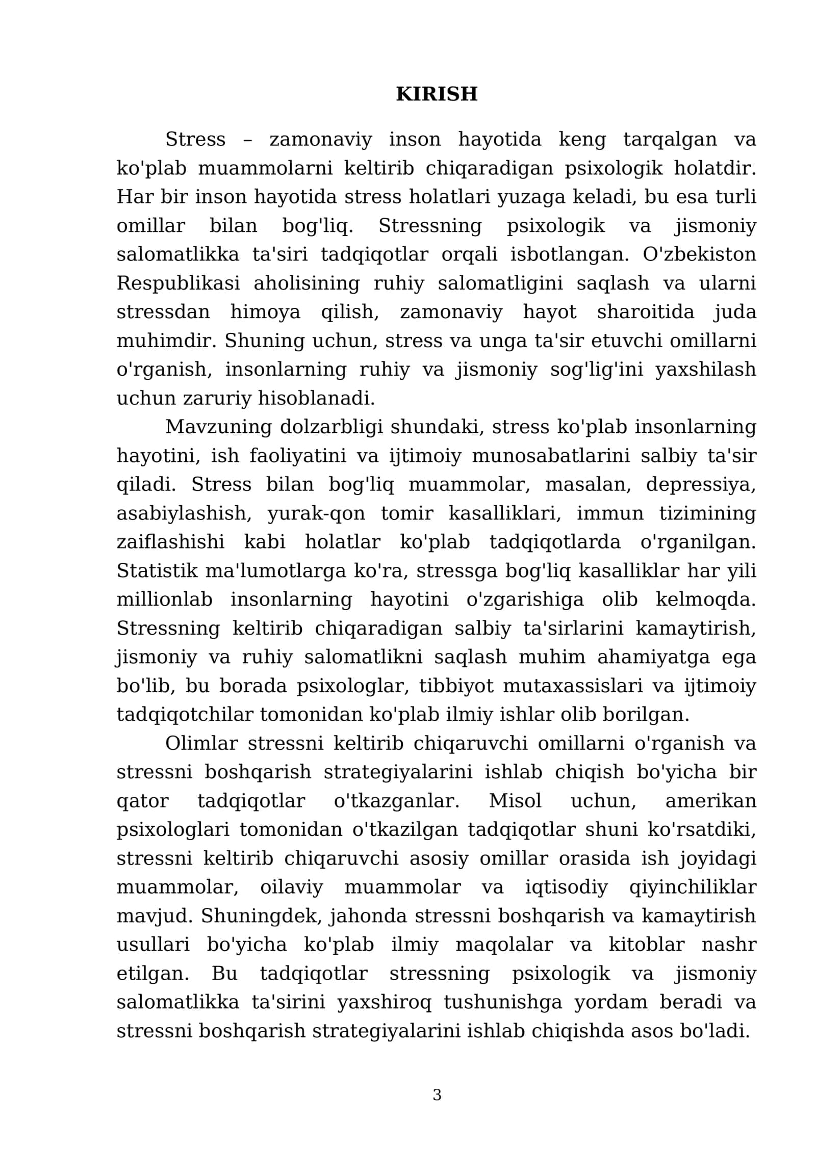 Stress va unga ta'sir etuvchi omillar 3