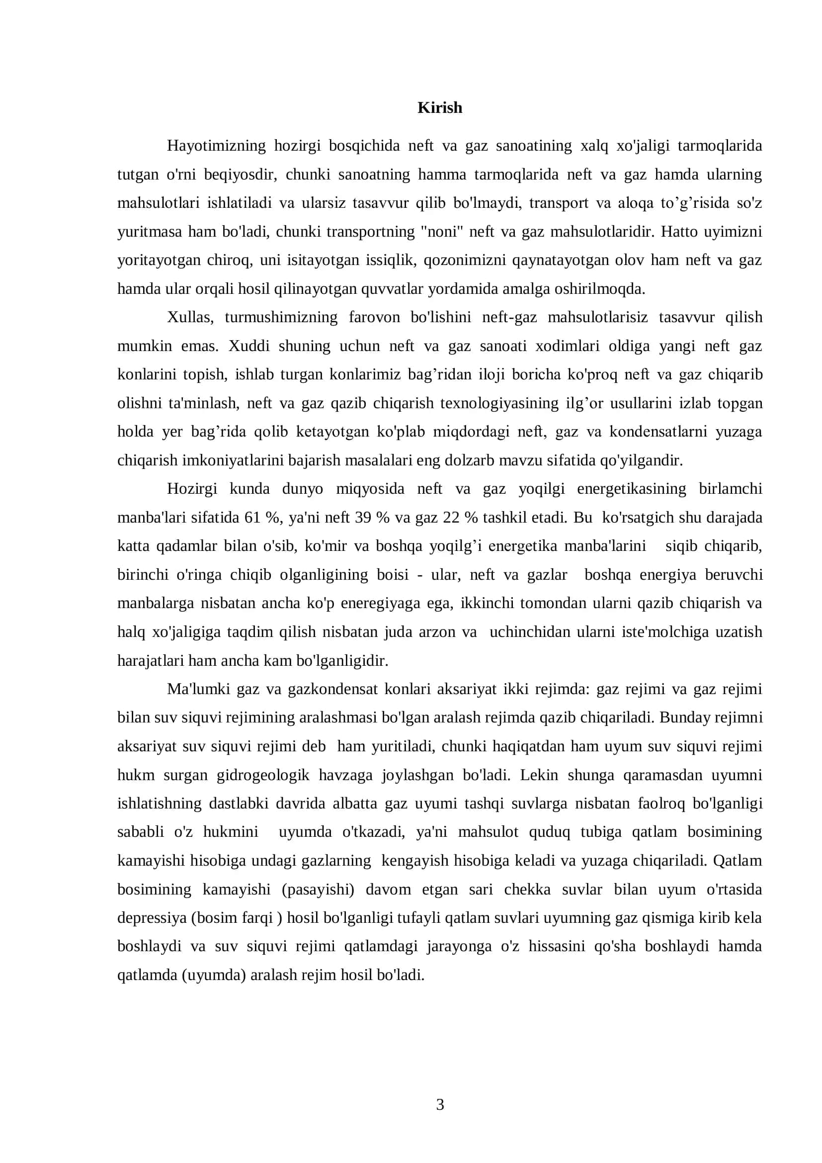"Quduqlar bir tekis joylashtirilganda gaz rejimida o‘suvchi va doimiy davrlarda gaz konining ishlash ko‘rsatkichlarini aniqlash" 3
