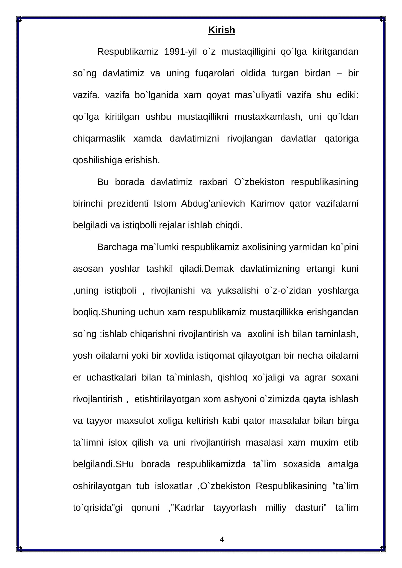 Kompyuter injiniring "Operatsion tizimlari" referat 3