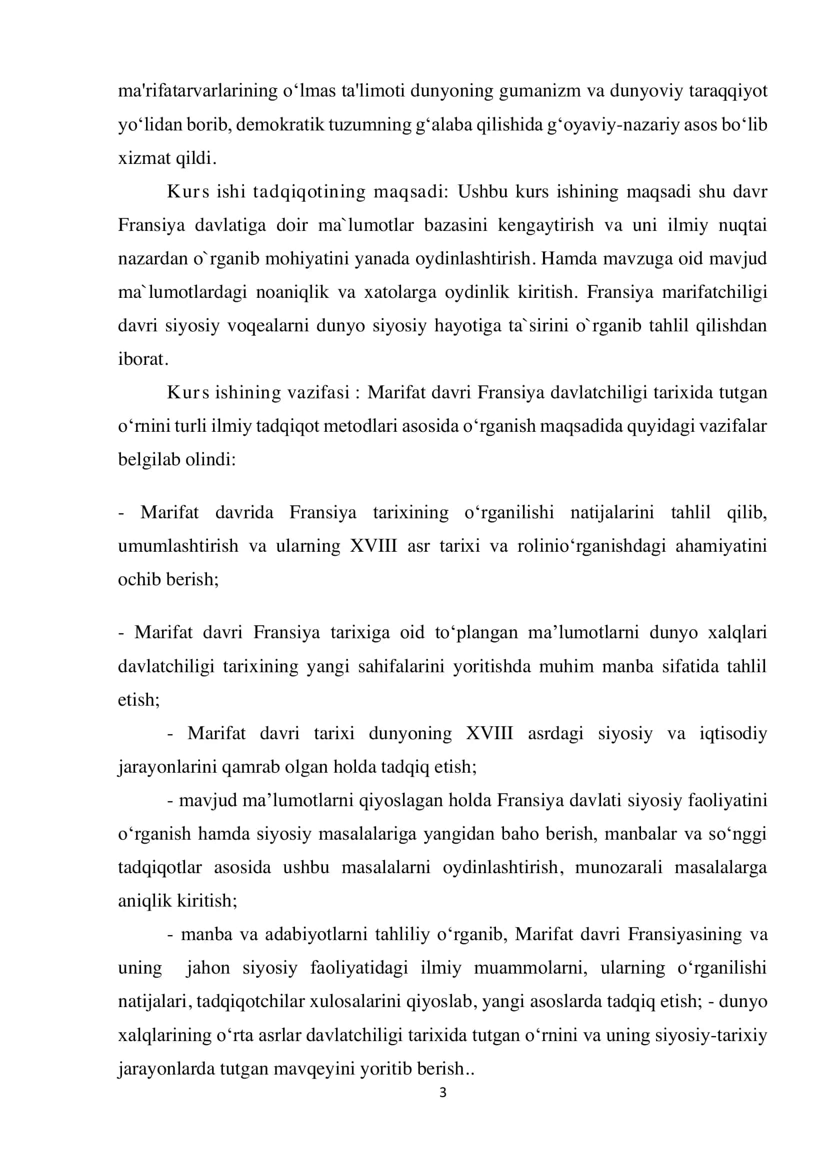 Fransiyaning Marifat Davri 3