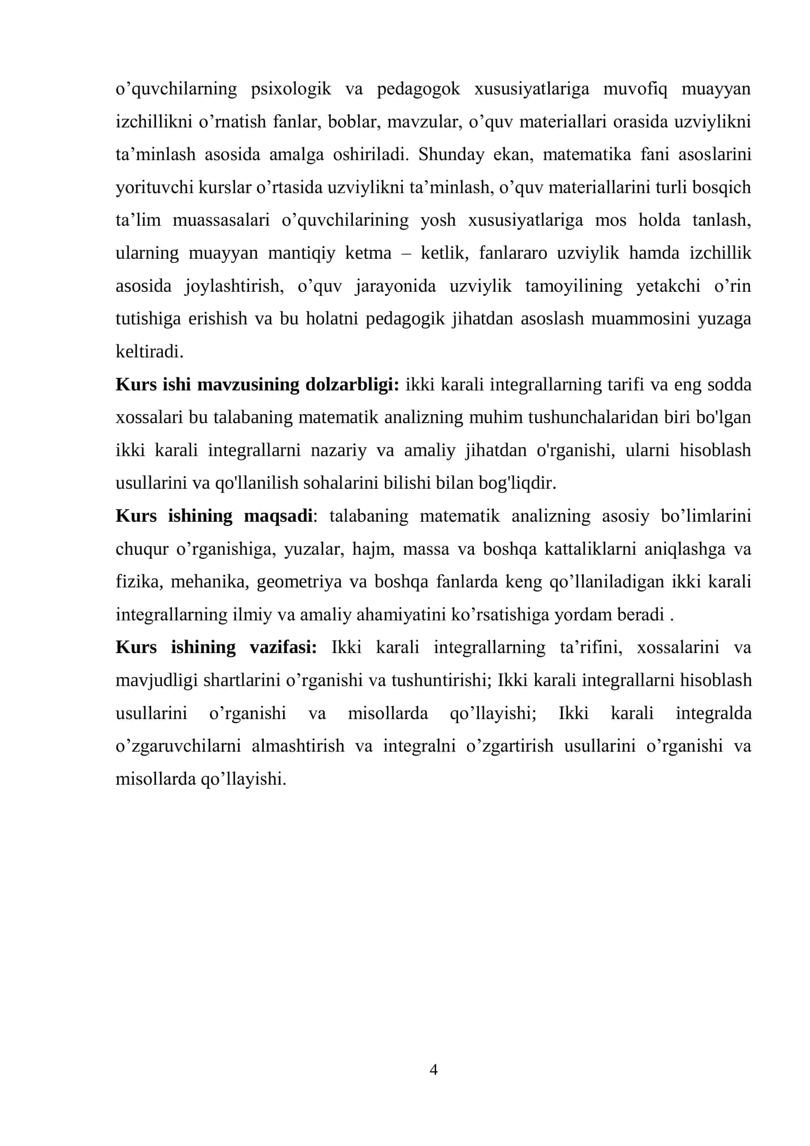 Ikki karrali integral va sodda xosallari 3