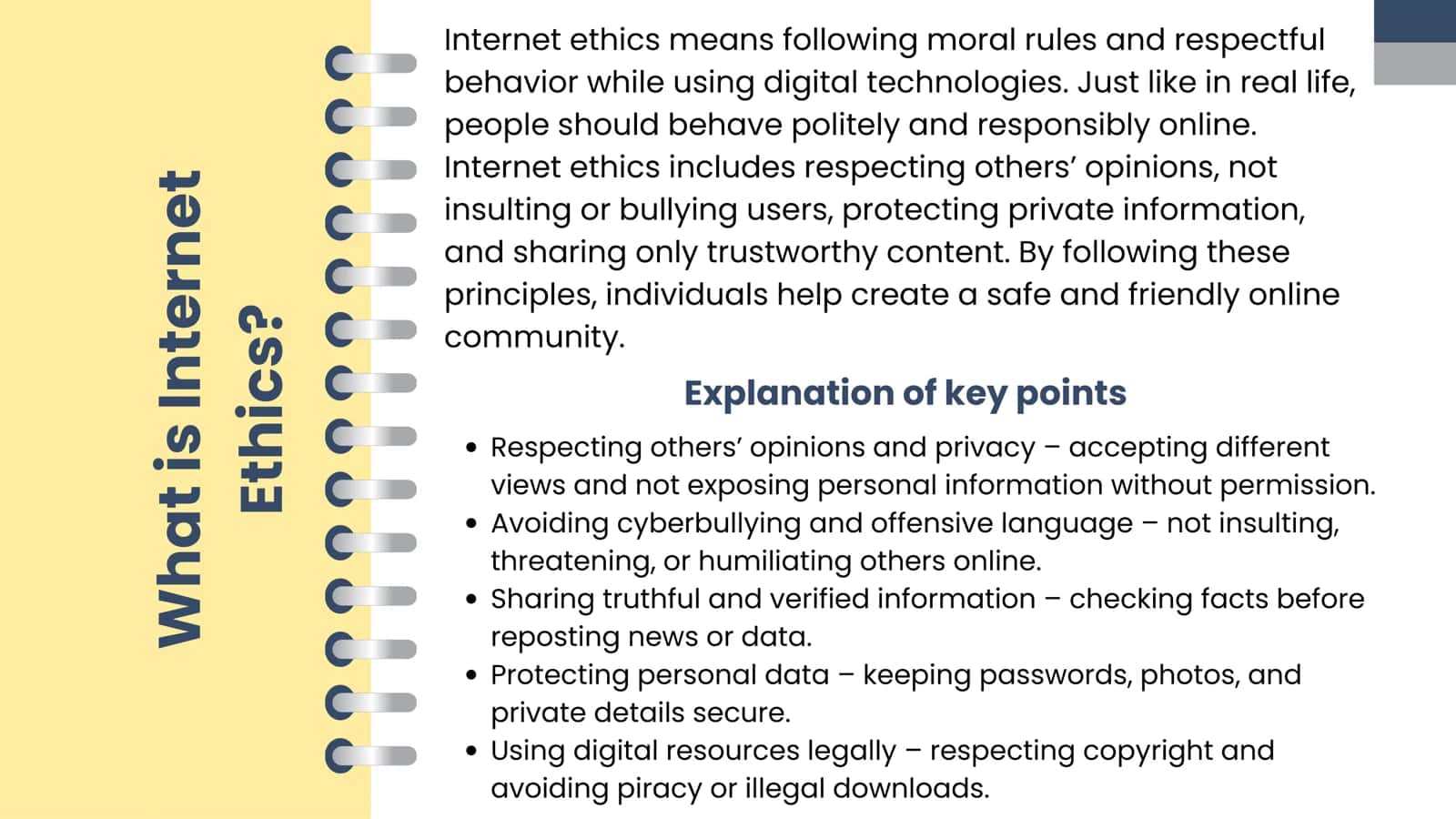 Internet Ethics: Rational Use of Social Networks 3