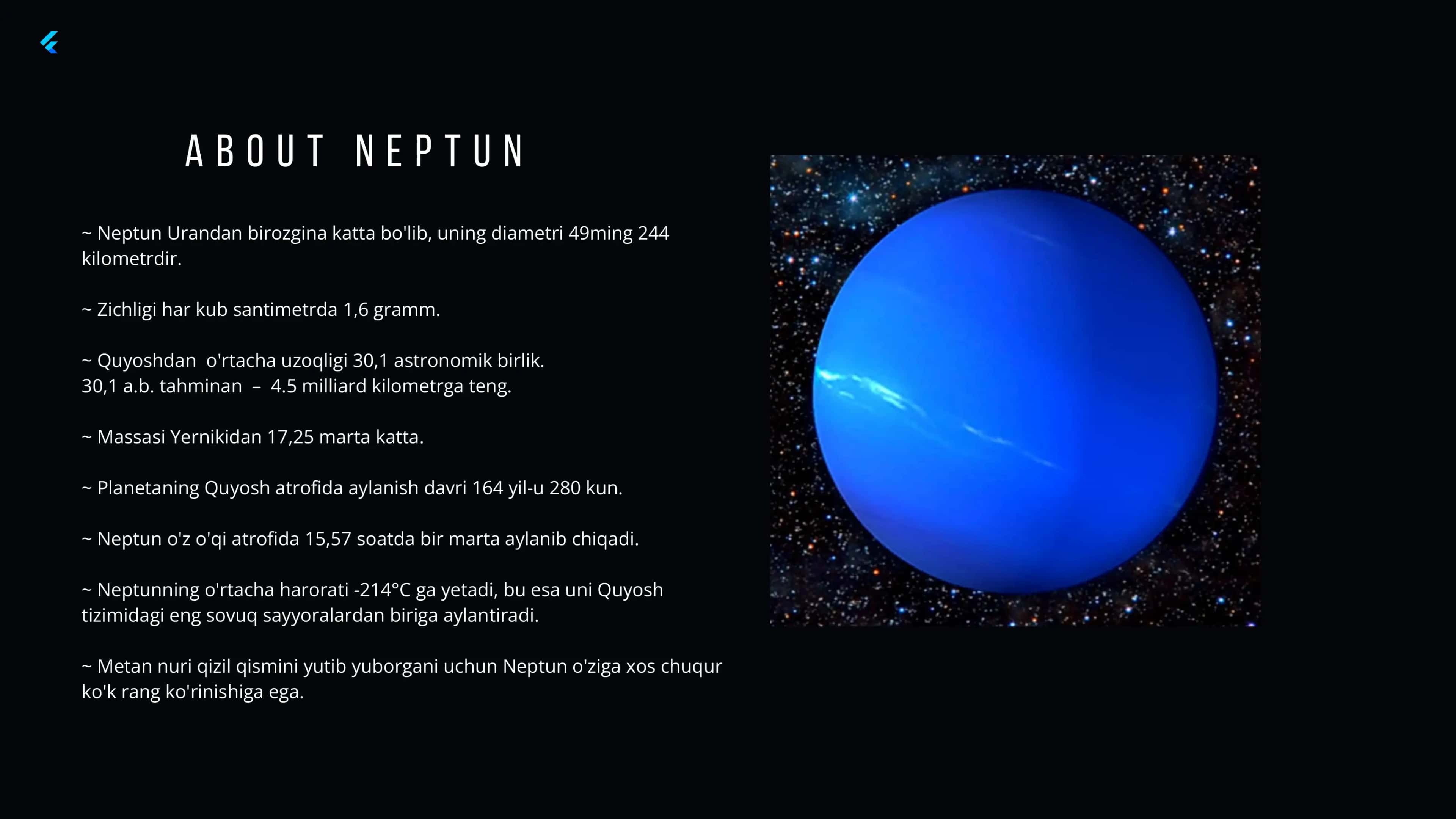 Neptun sayyorasi haqida taqdimot 3