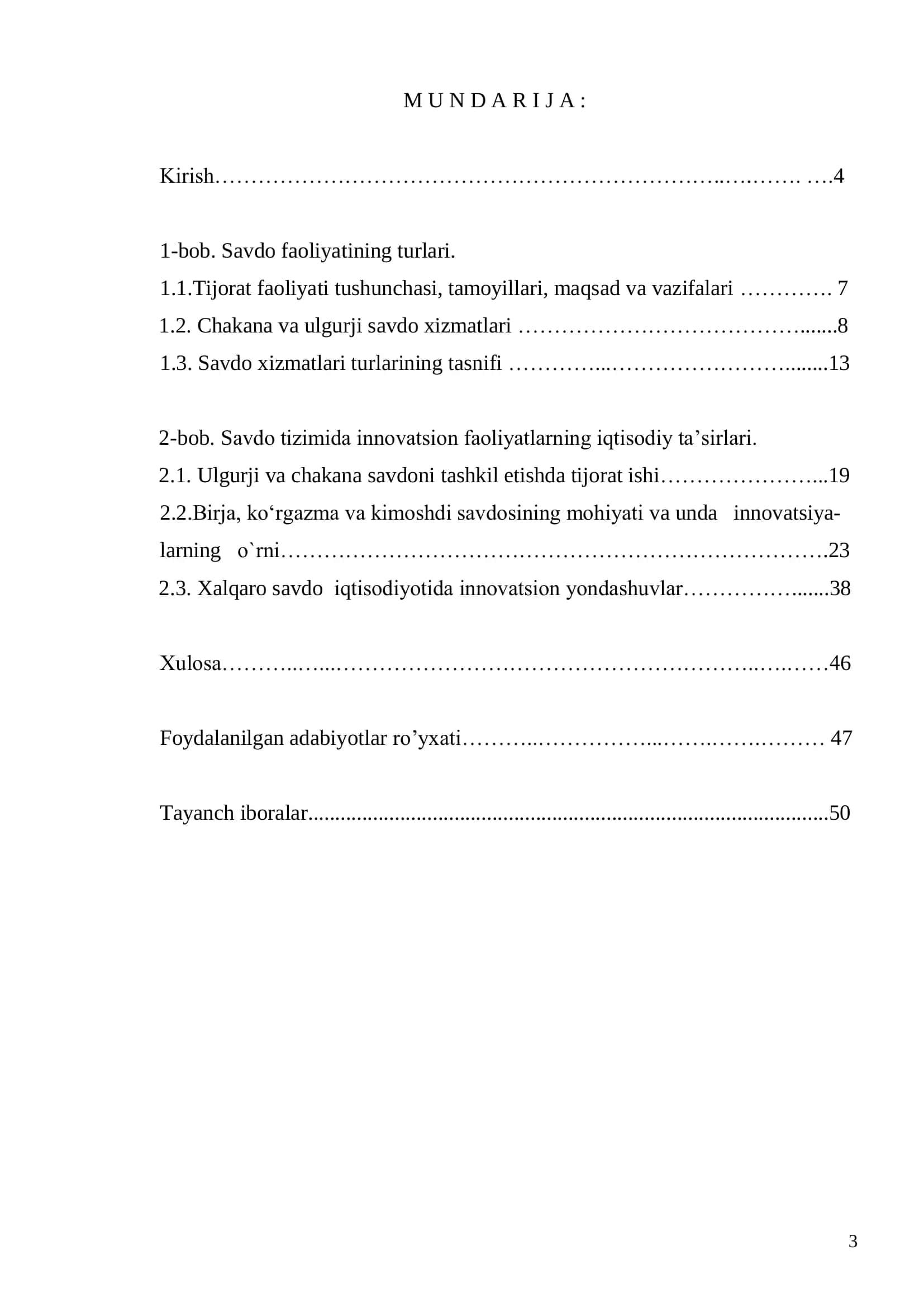 Savdo tizimida innovatsion faoliyatlar va ularning iqtisodiy ta’sirlari 3