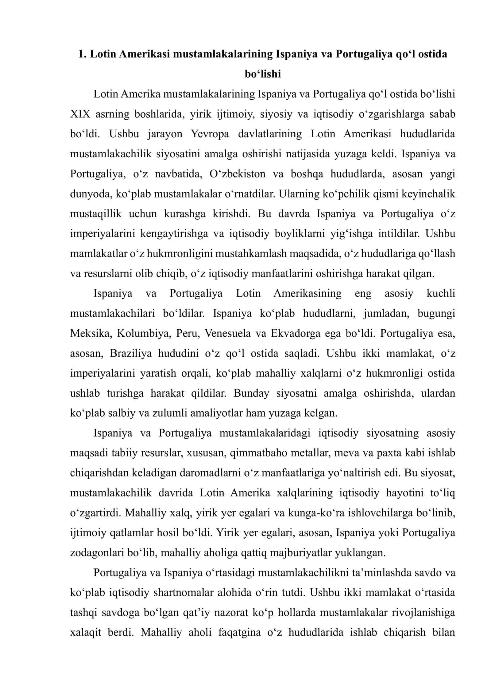 XIX ASRDA LOTIN AMERIKASIDAGI MILLIY-OZODLIK KURASHLARI 3