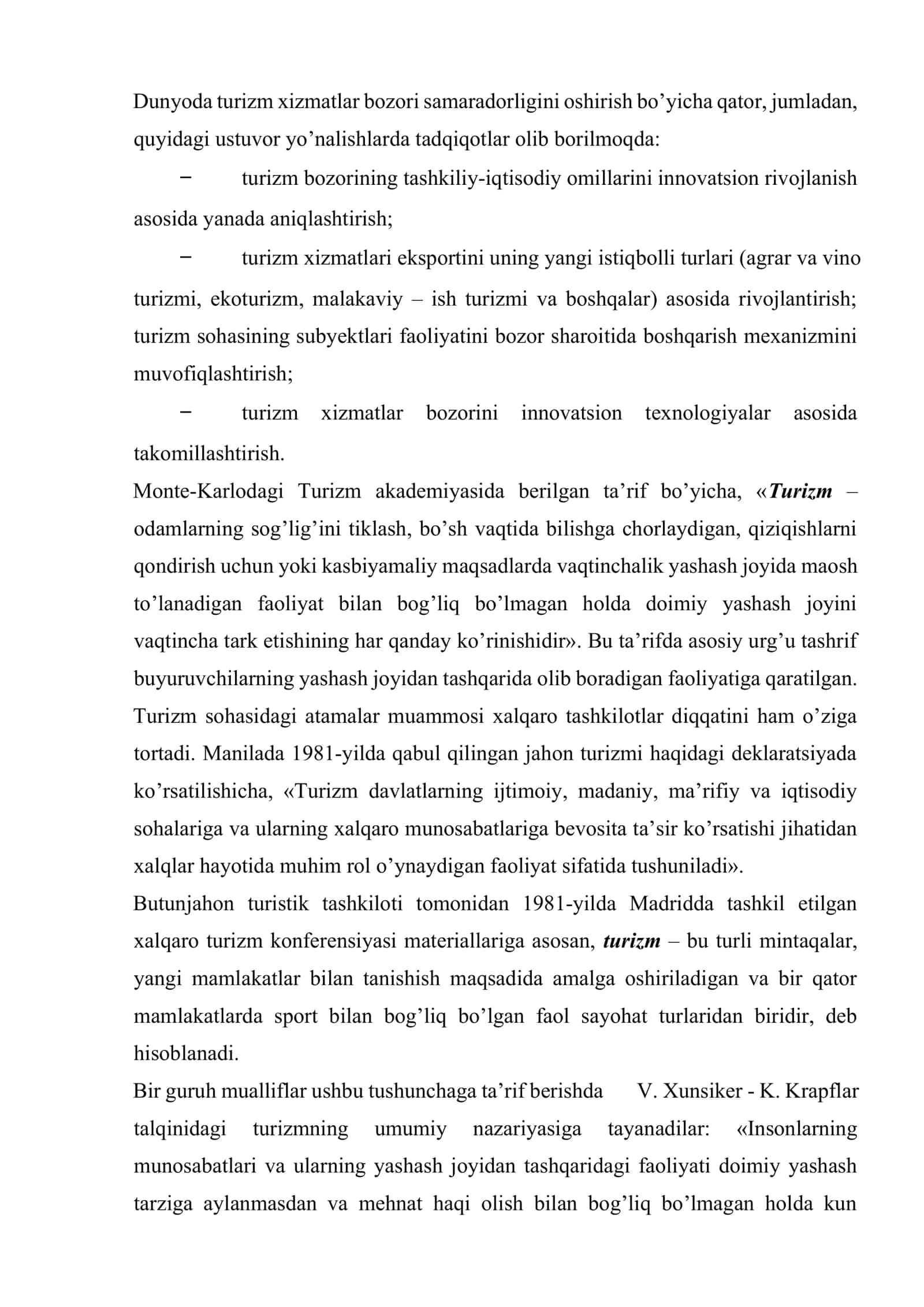 Xorijiy turizm bozorini rivojlantirish tendensiyalari 3