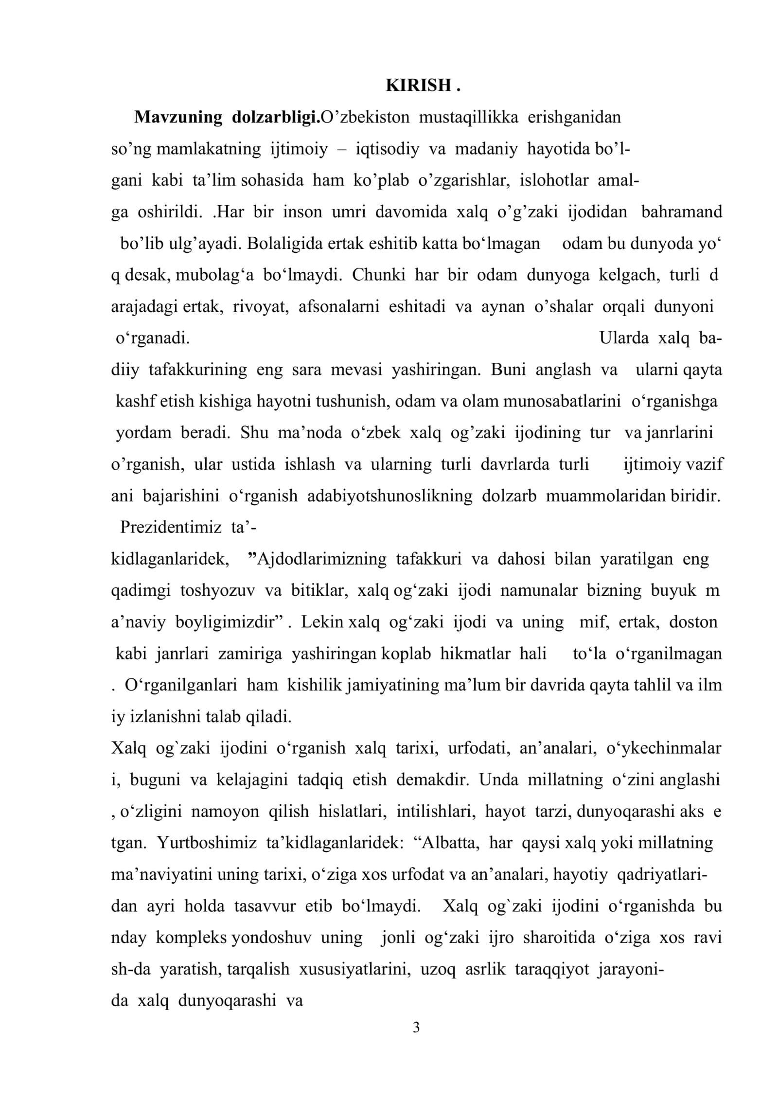 Ona tili darslarida til materiallarini o‘rgatishda xalq og’zaki ijodi materiallaridan foydalanish metodikasi 3