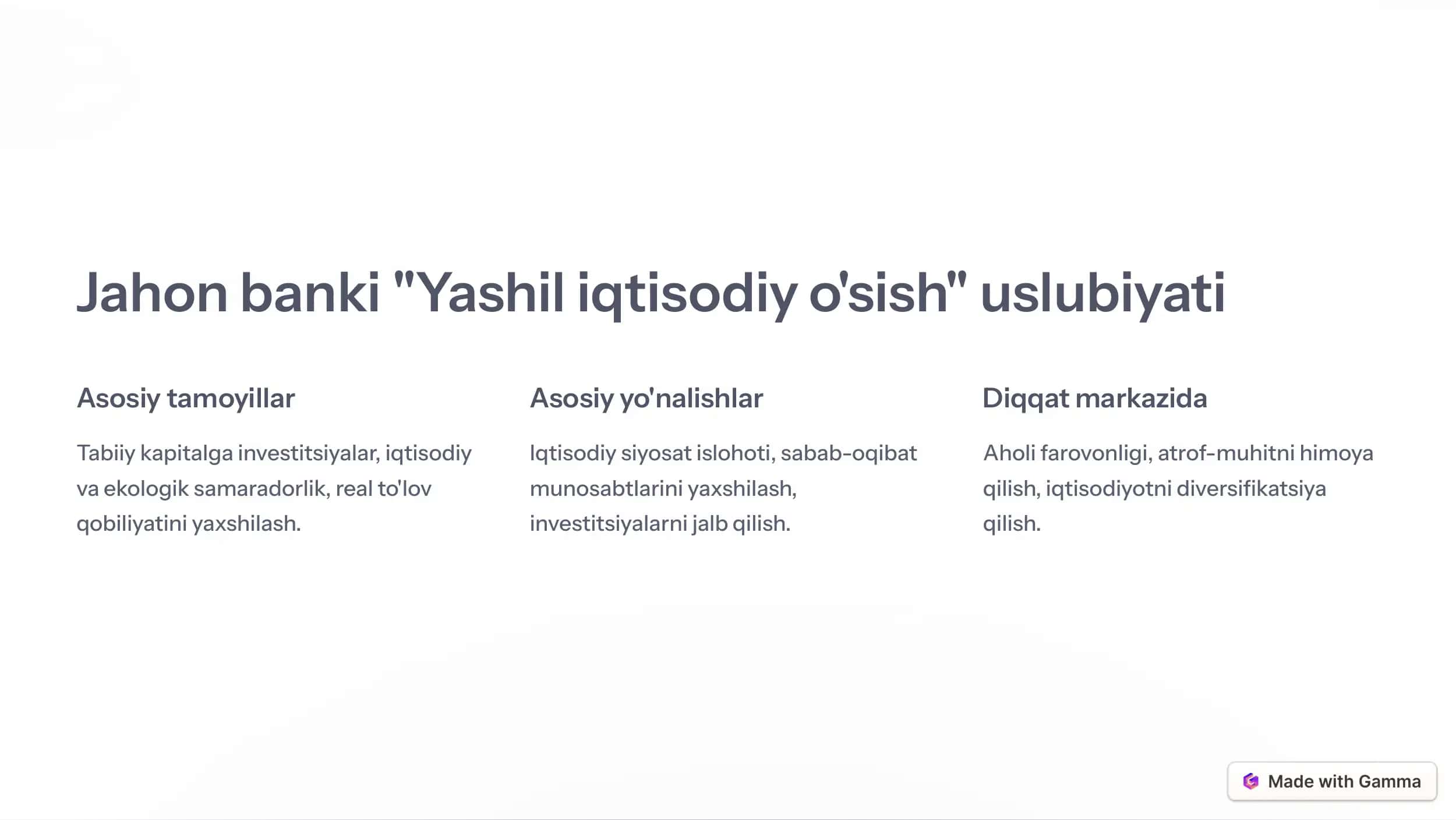 Yashil iqtisodiyot 3