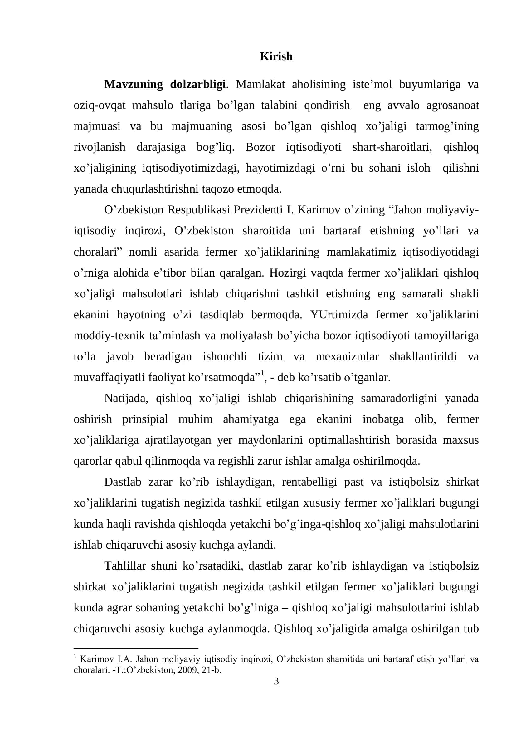 Fermer xo’jaliklarida bug’doy yetishtirish iqtisodiy samaradorligini oshirish 3