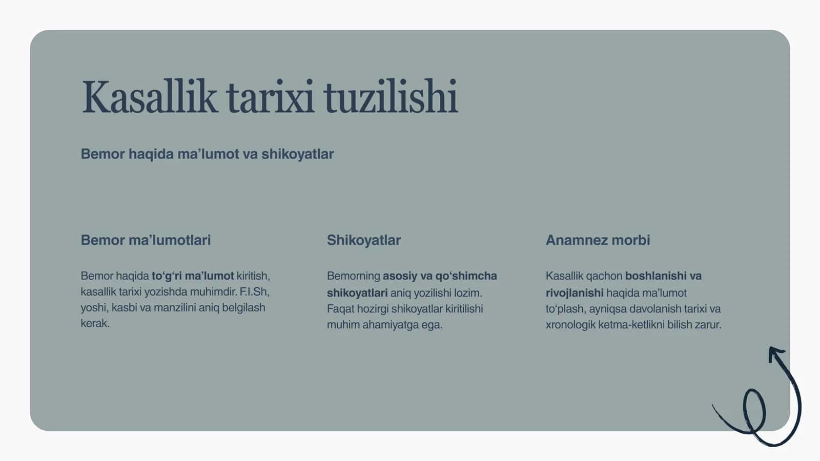Kasallik Tarixi 3