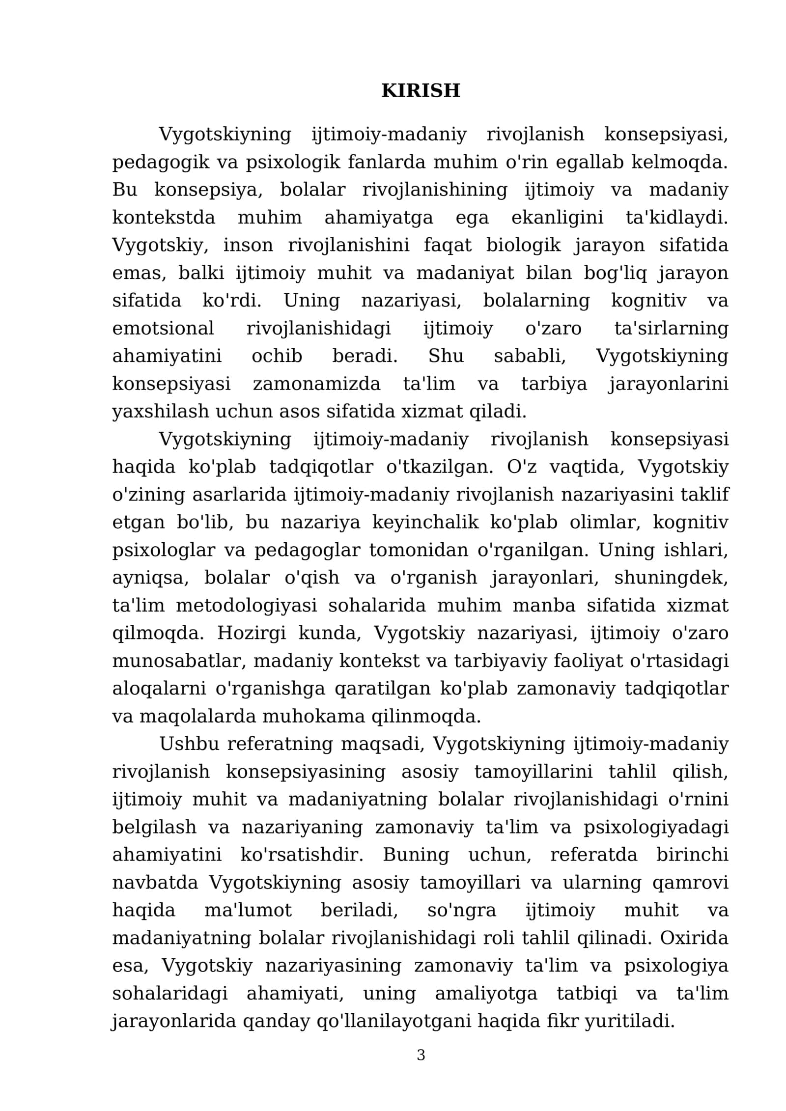 Vygotskiyning ijtimoiy-madaniy rivojlanish konsepsiyasi 3