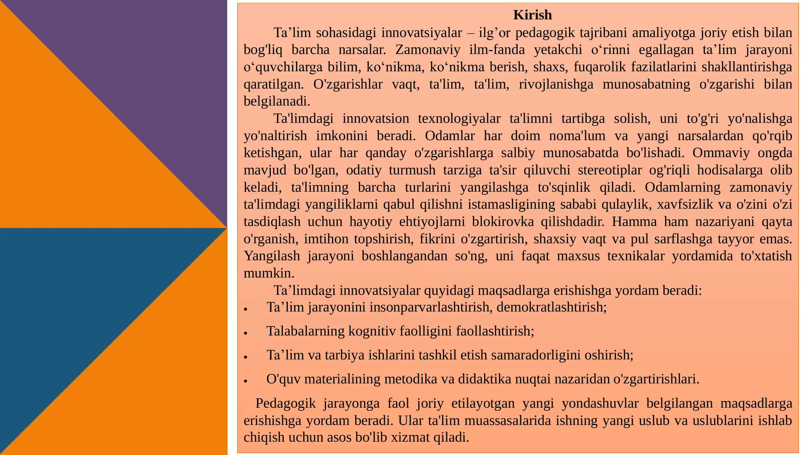 Ta’limda Innovatsion Metodlar 3