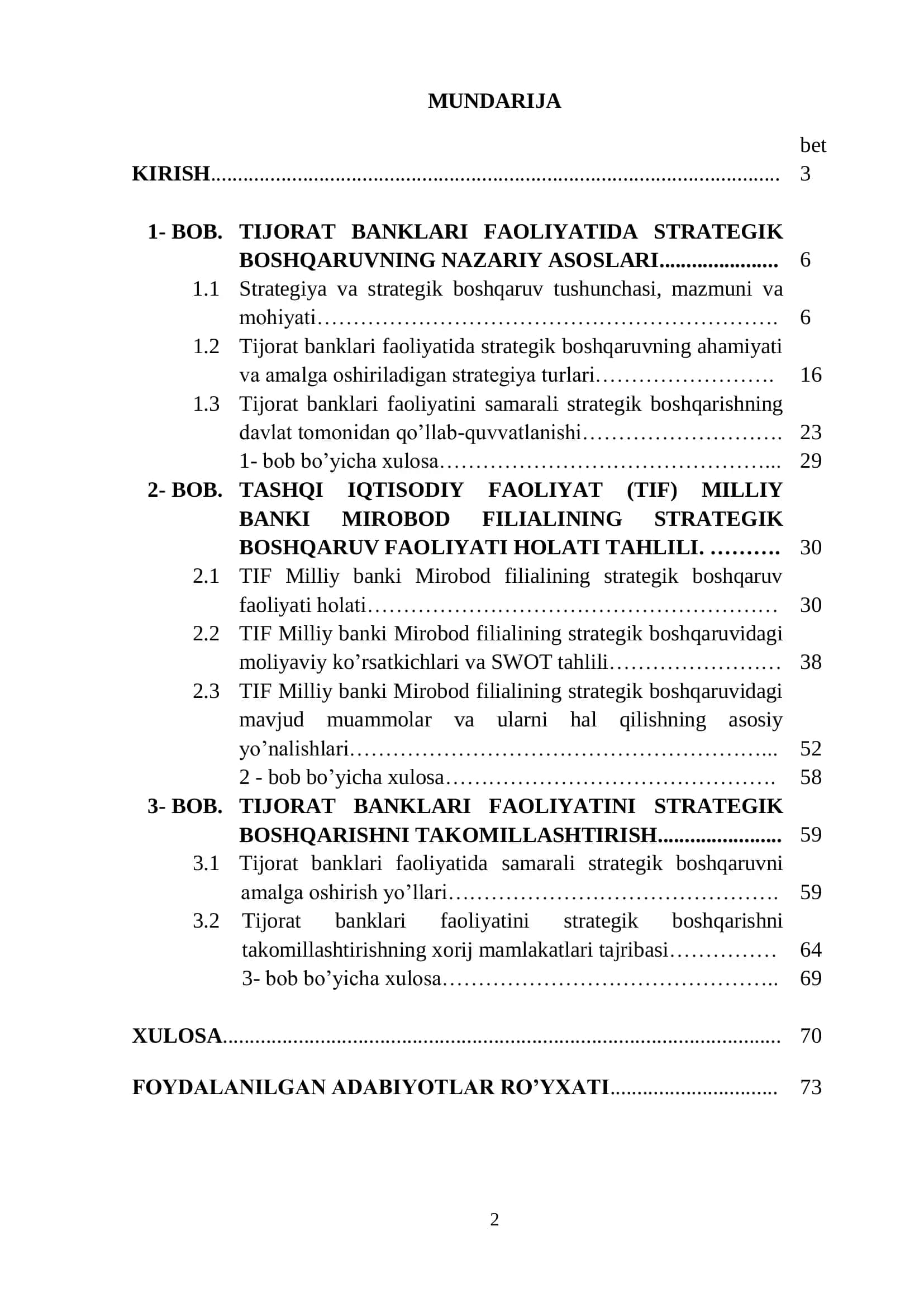 TIJORAT BANKLARIDA STRATEGIK BOShQARUVNING AHAMIYATI 3