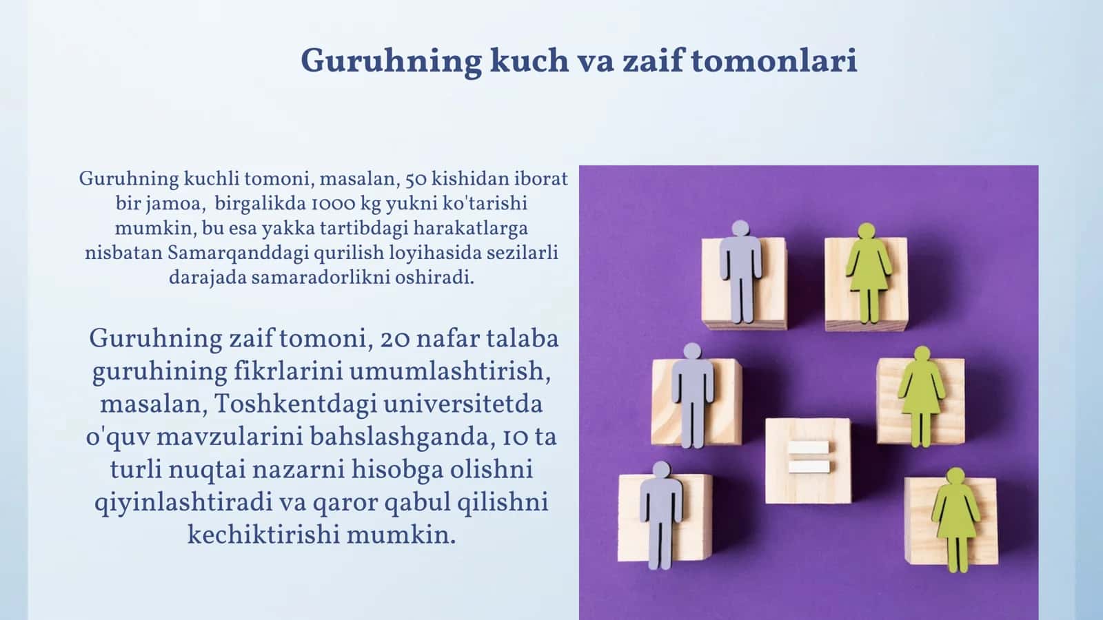 Guruhning jamiyatdagi rolini aniqlash 3