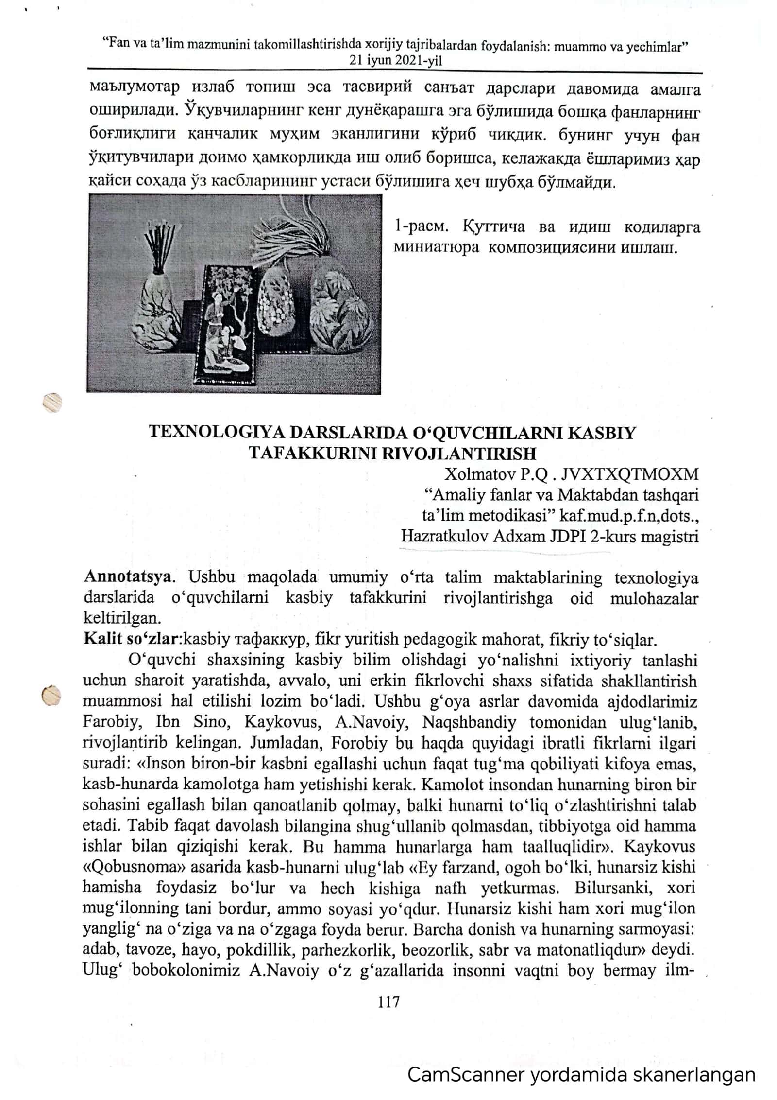 Fan va Ta'lim mazmunini takomillashtirishda xorijiy tajribalardan foydalanish; Muommo va Yechimlar 3
