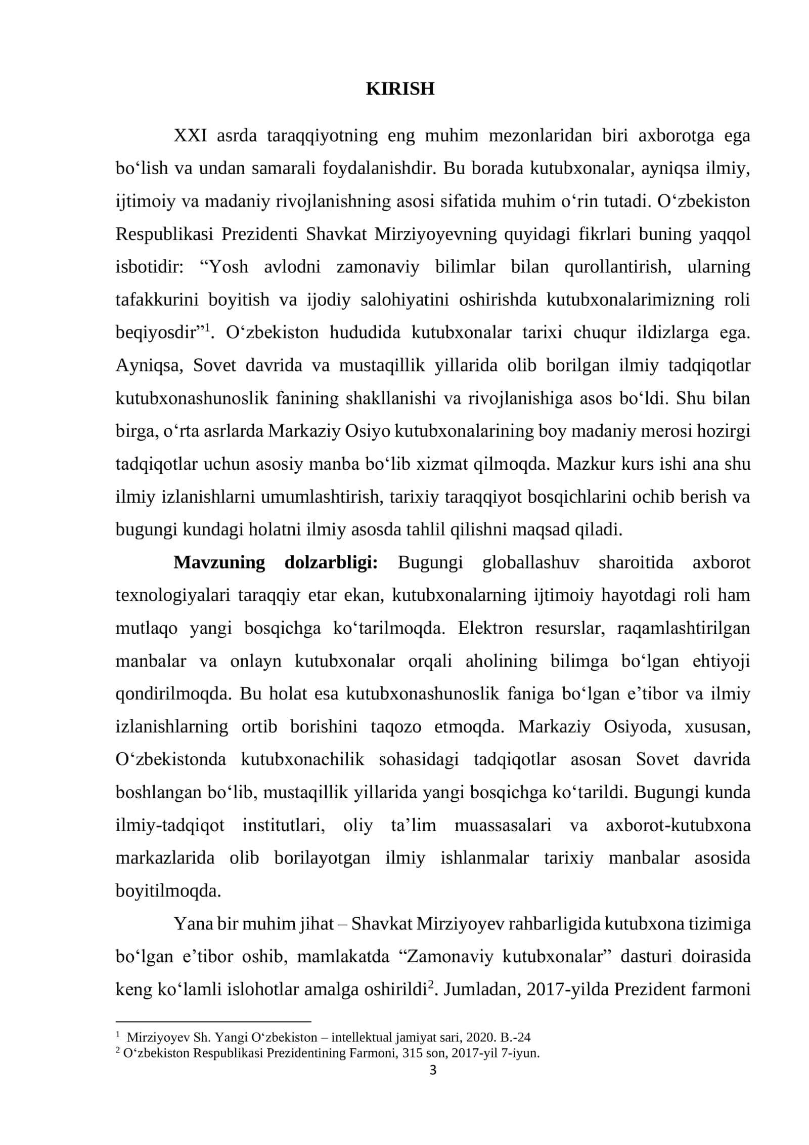 O‘RTA OSIYO KUTUBXONALARI O‘RGANILISH MASALALARI 3
