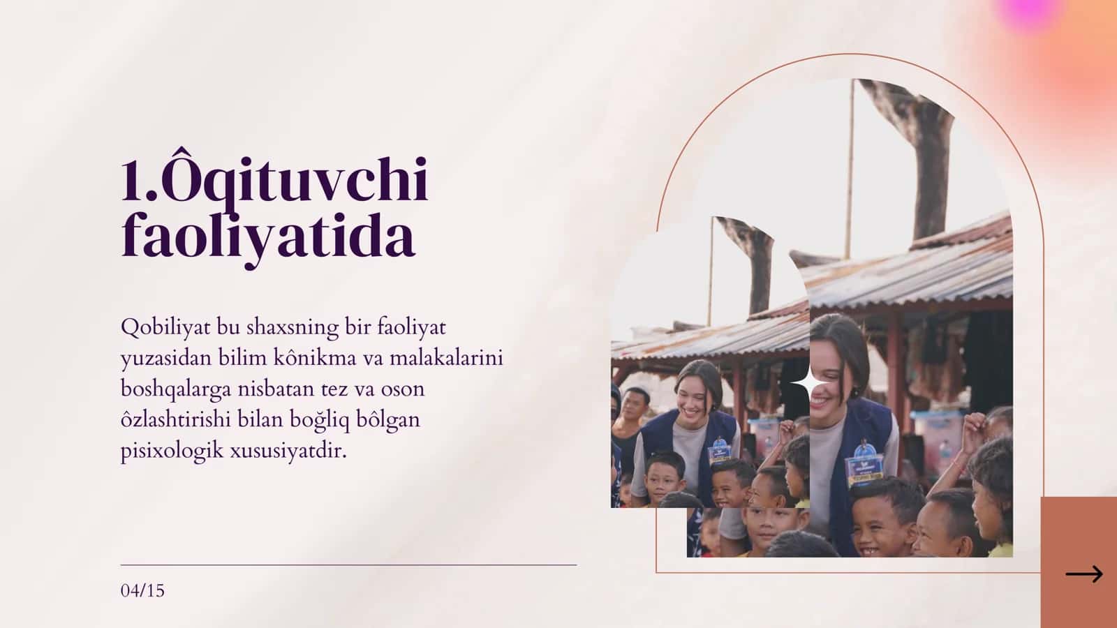 O'qituvchining pedagogik qobiliyatlari 3