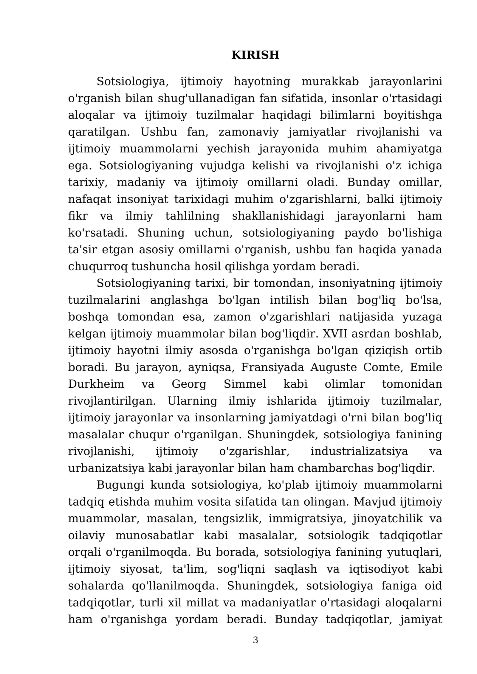 Sotsiologiya fanining vujudga kelishining asosiy omillari 3