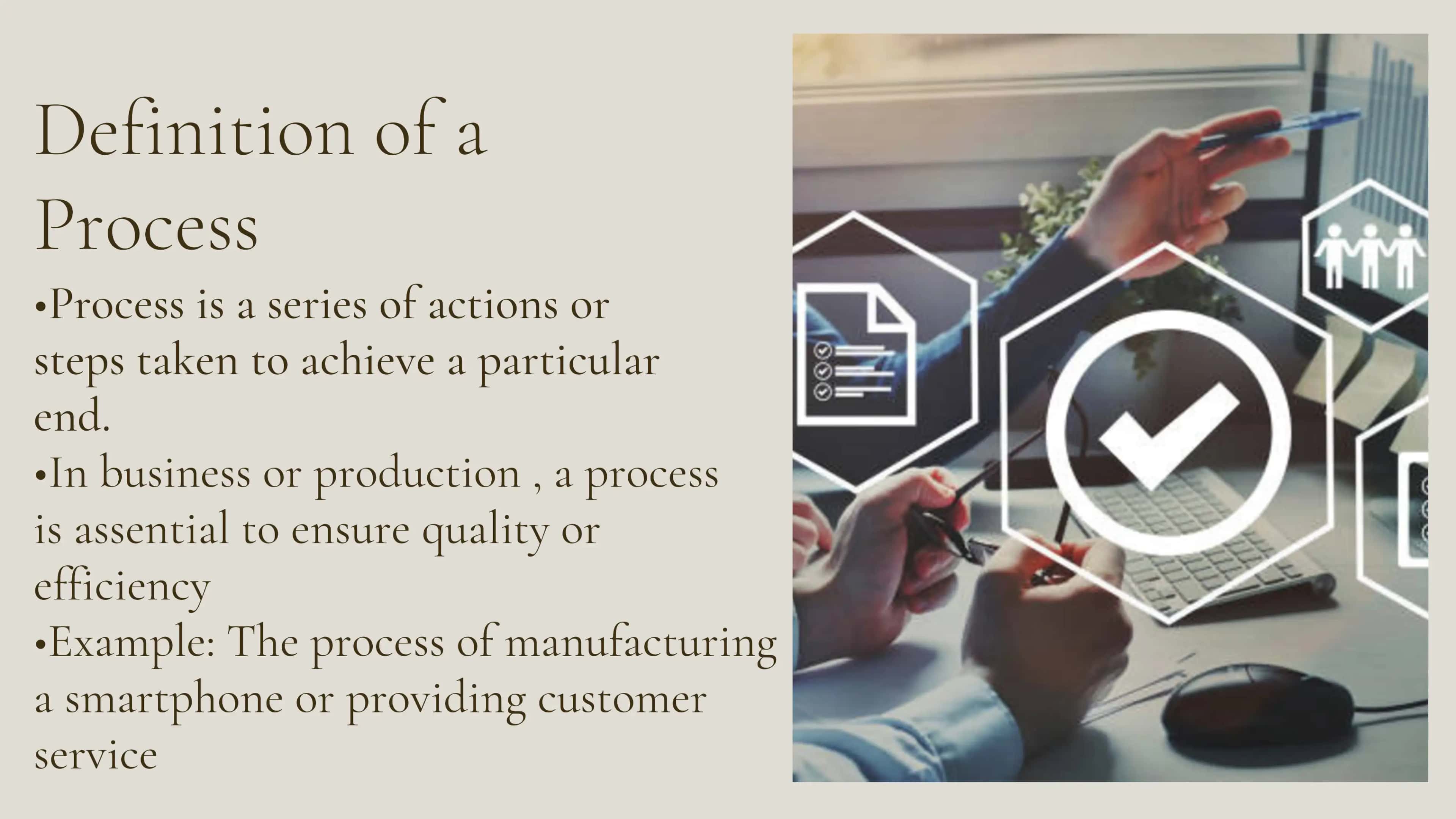 Product and process 3