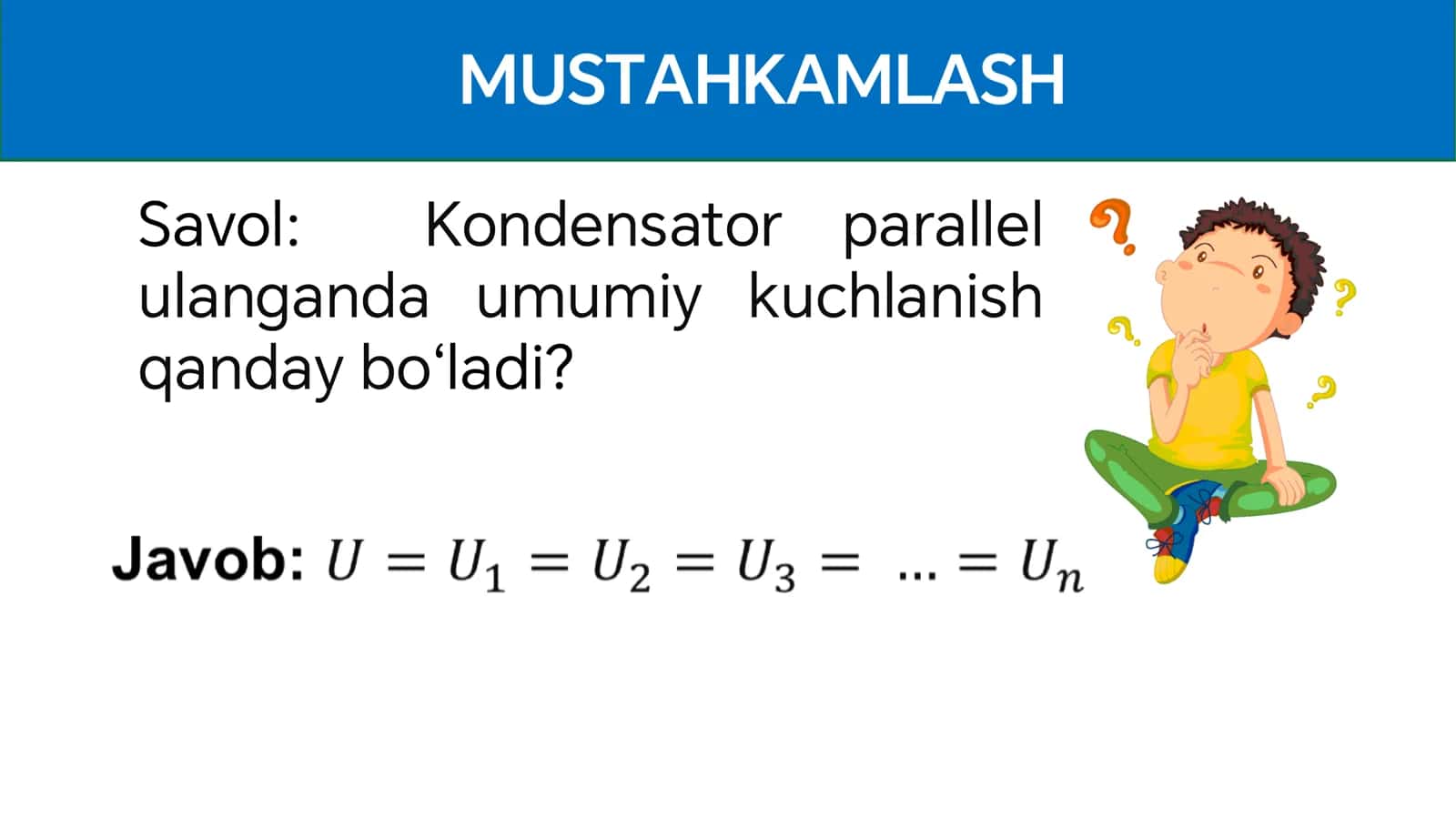 FIZIKA MAVZU: MASALALAR YECHISH 3