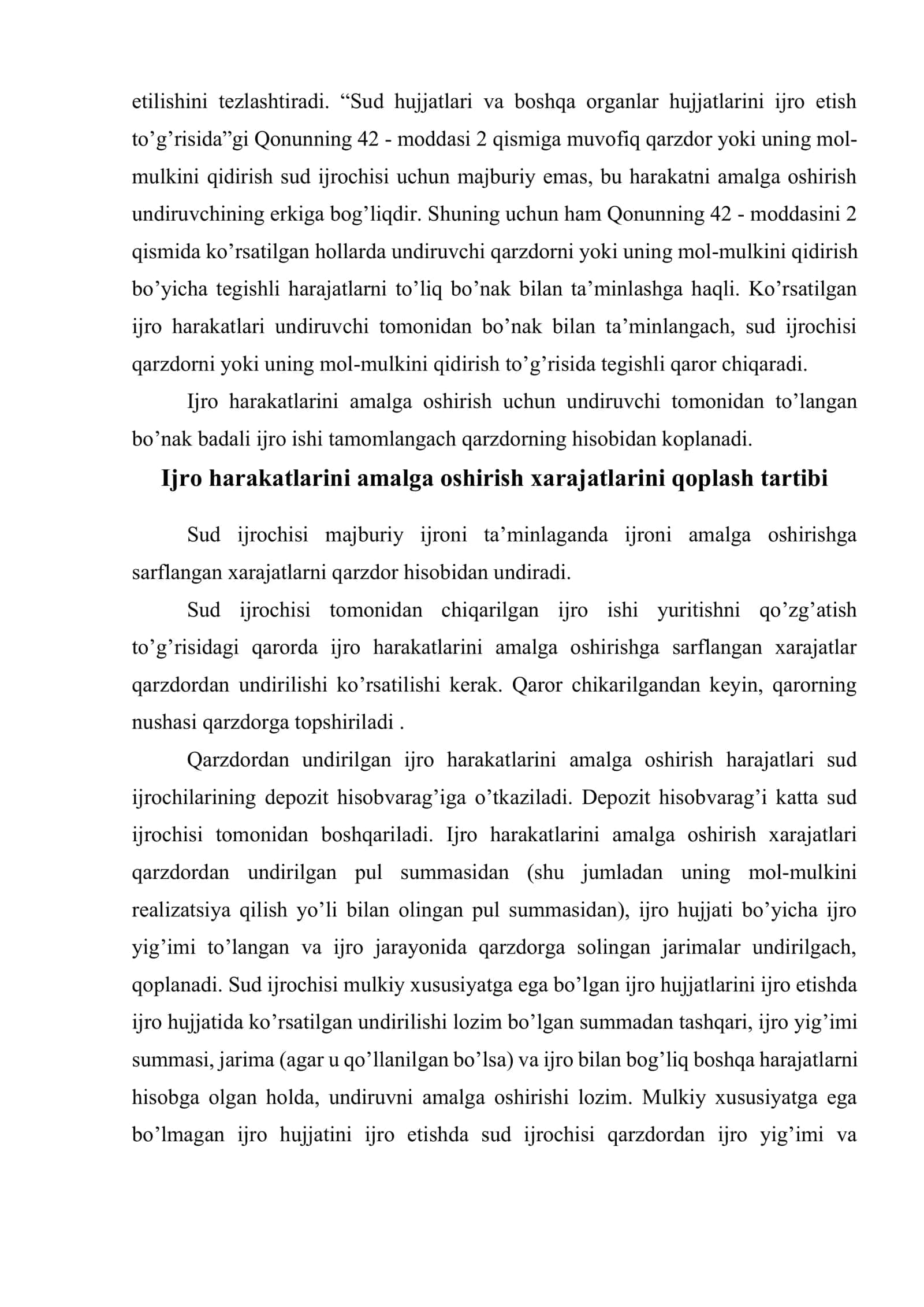 Ijro ishi yuritishdagi xarajatlar 3