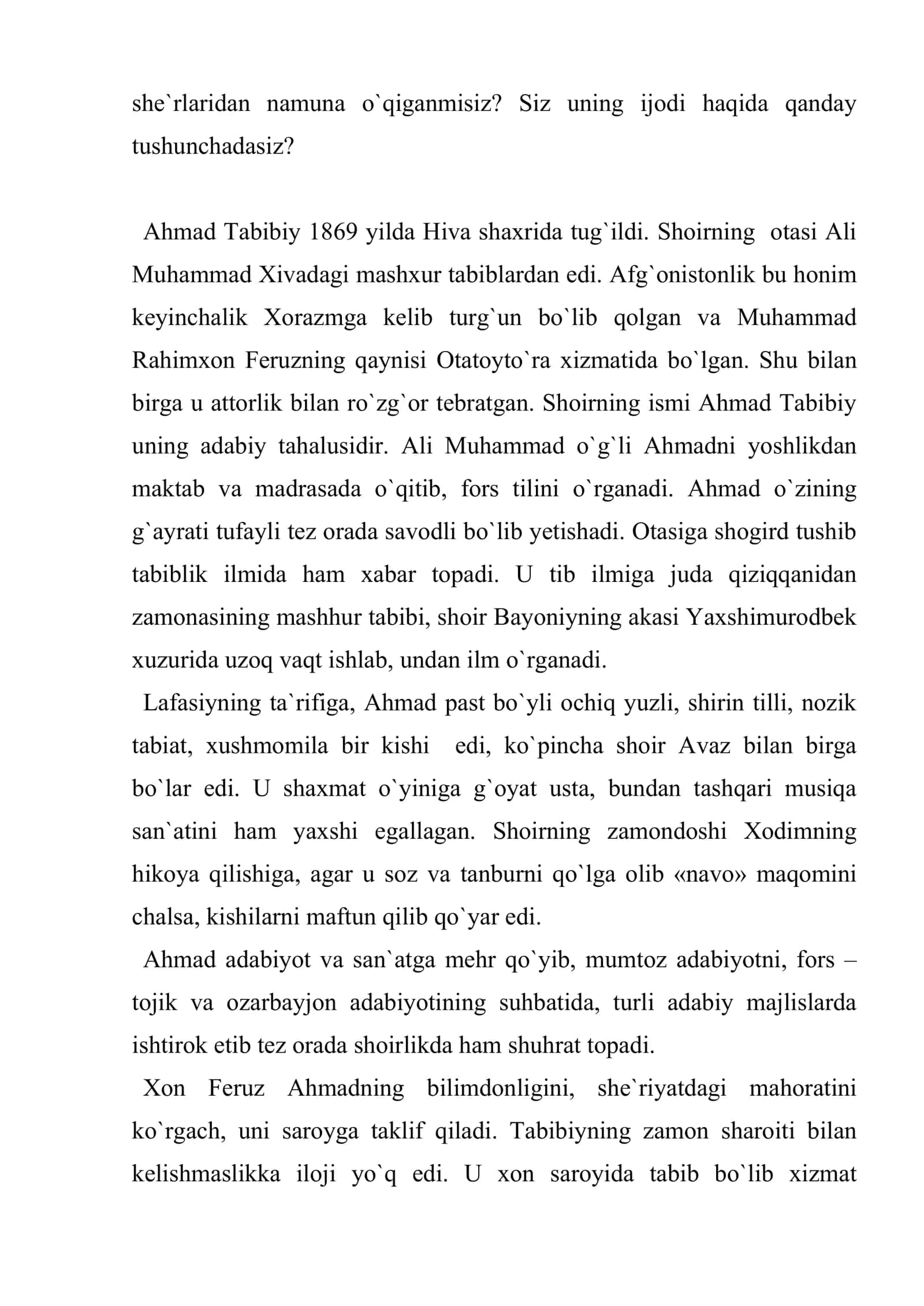 Ahmad Tabibiy ijodi va adabiy merosi 3