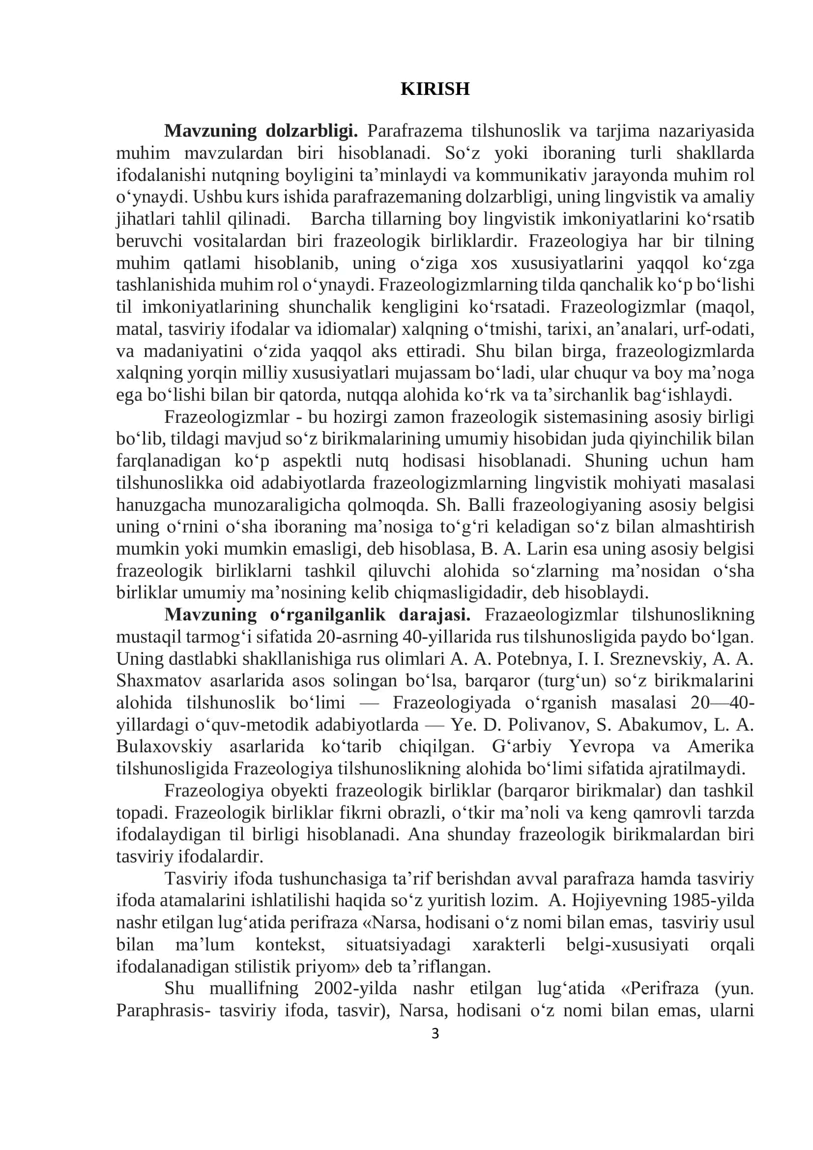 PARAFRAZALARNING TURLARI VA USLUBIY IMKONIYATLARI 3