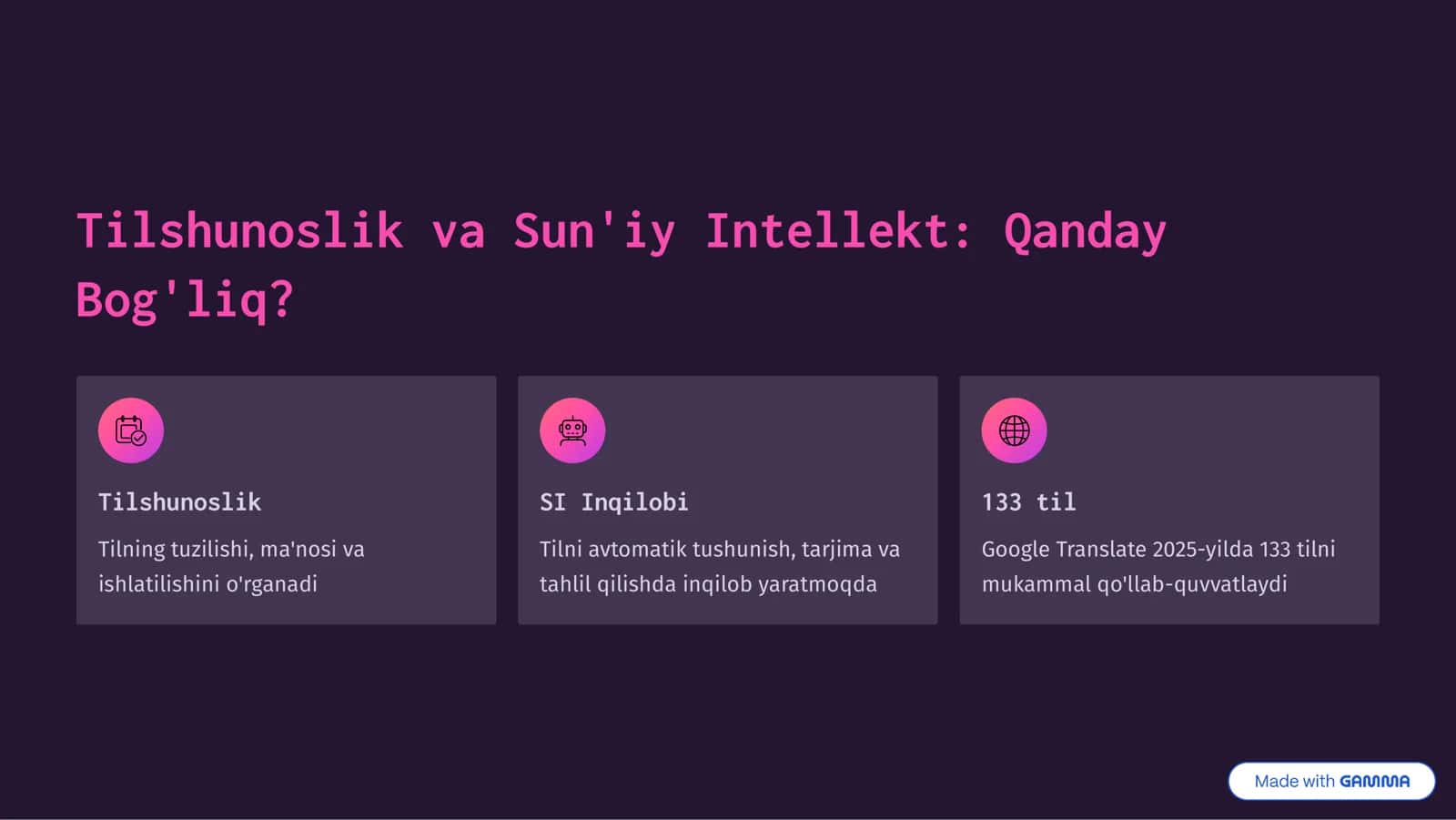 Sun'iy Intellekt va Tilshunoslik 3