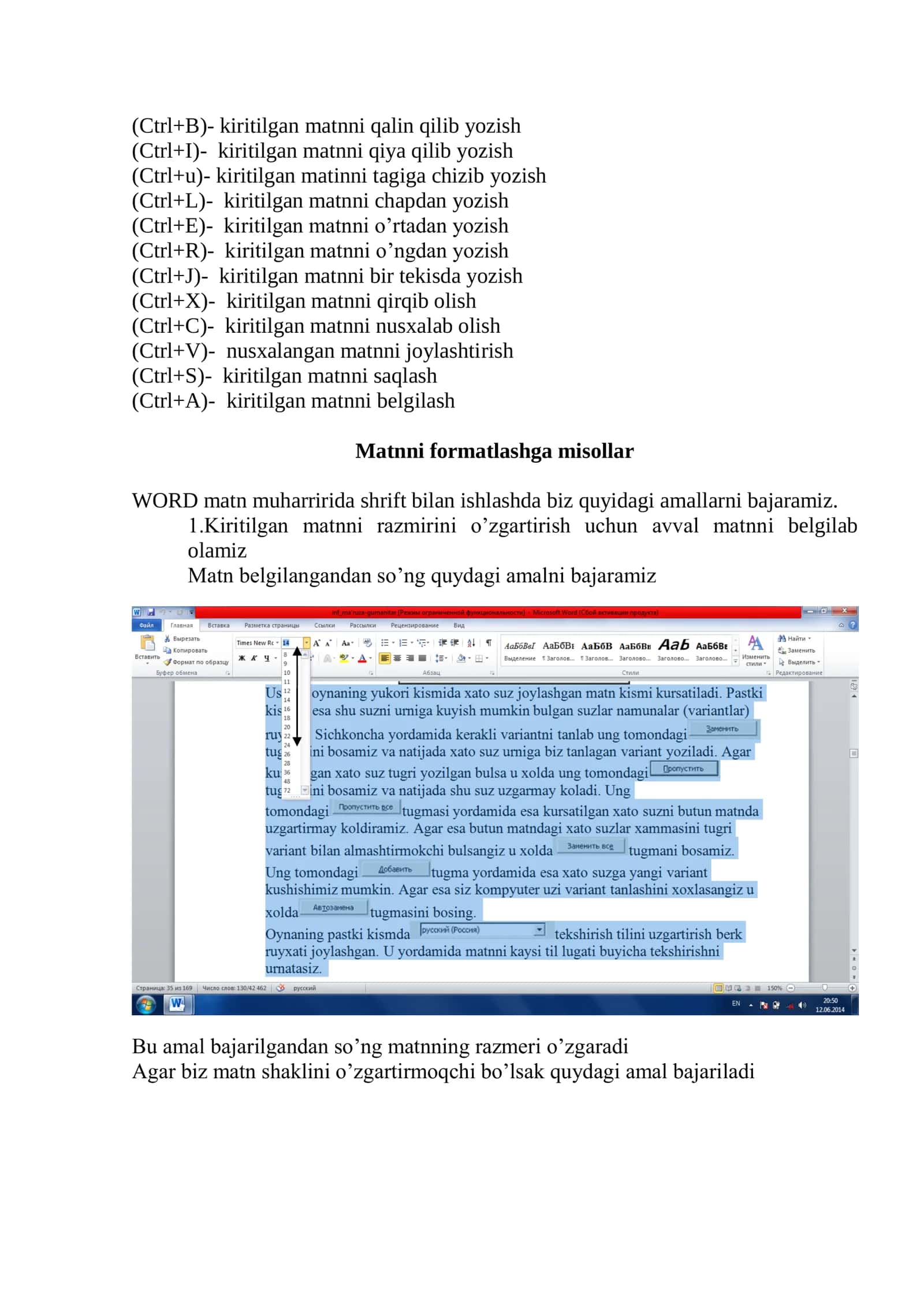 Word da hujjatlarni formatlash 3
