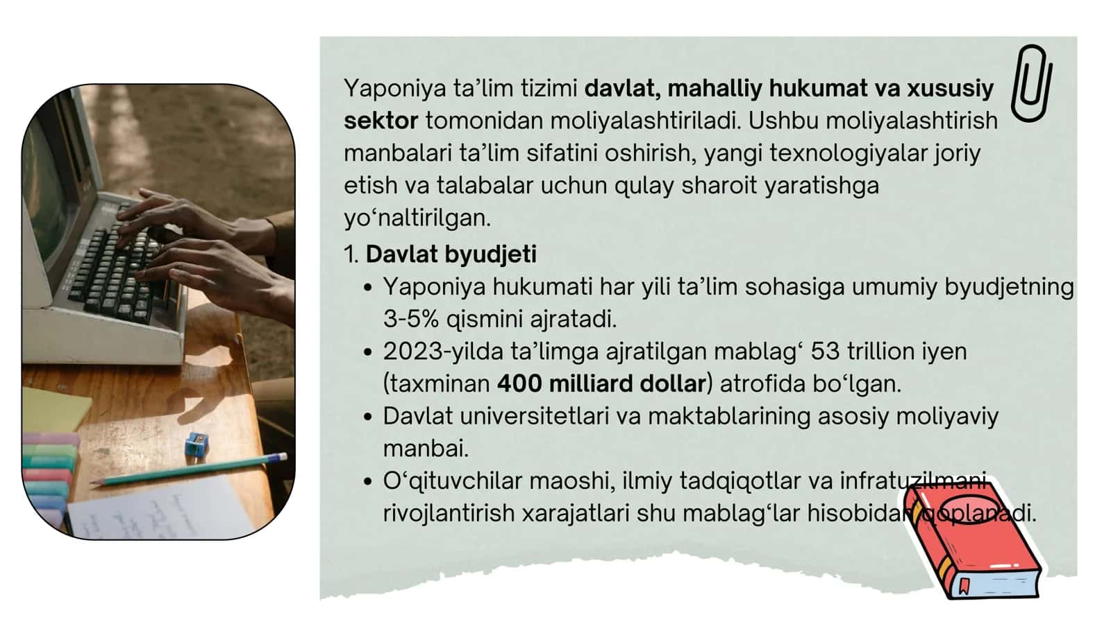 Yaponiya ta'lim tizimining moliyaviy jihatlari 3