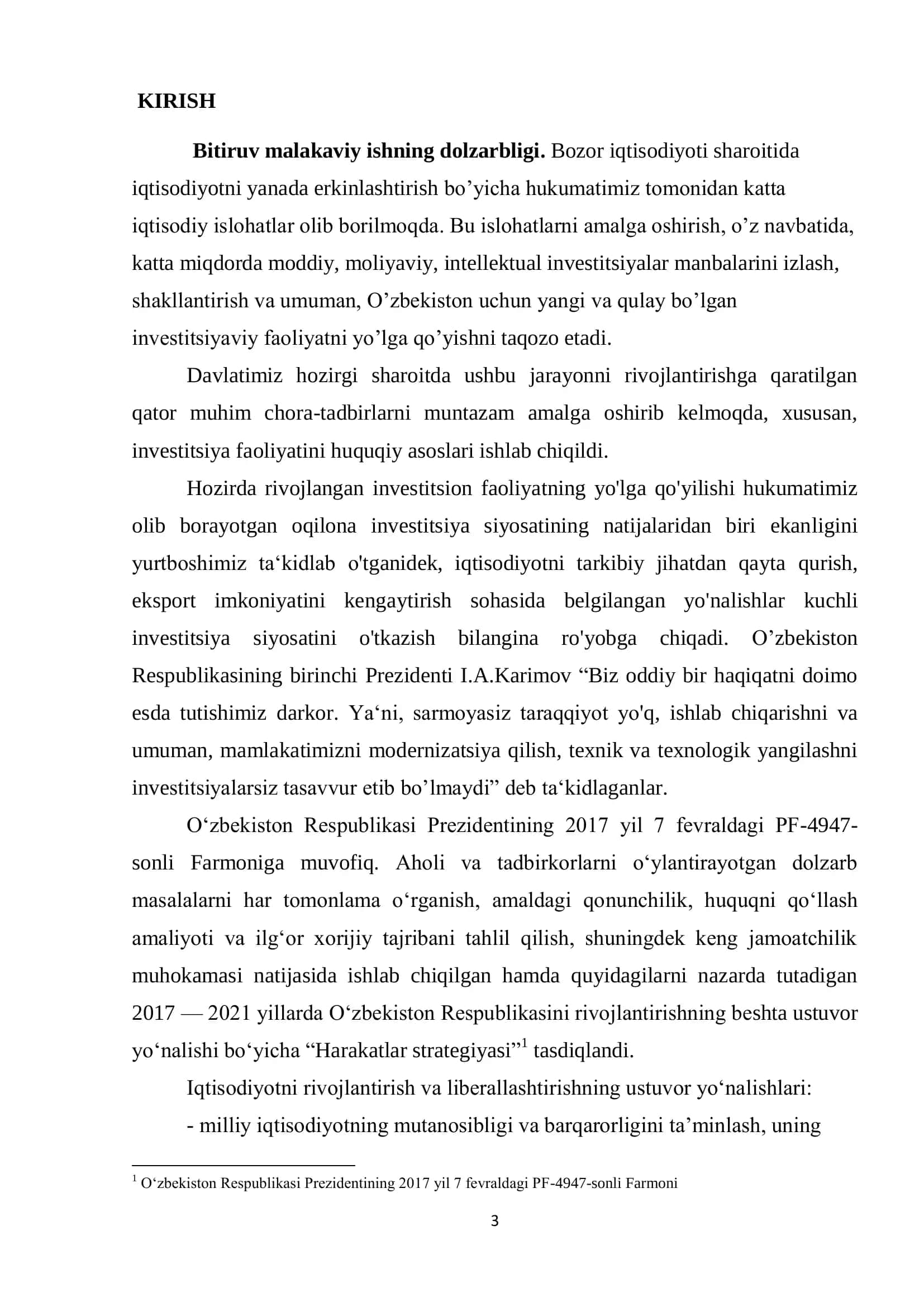 O‘zbekistonda chet el investitsiyalarini soliq mexanizmi orqali tartibga solish yo’nalishlari 3