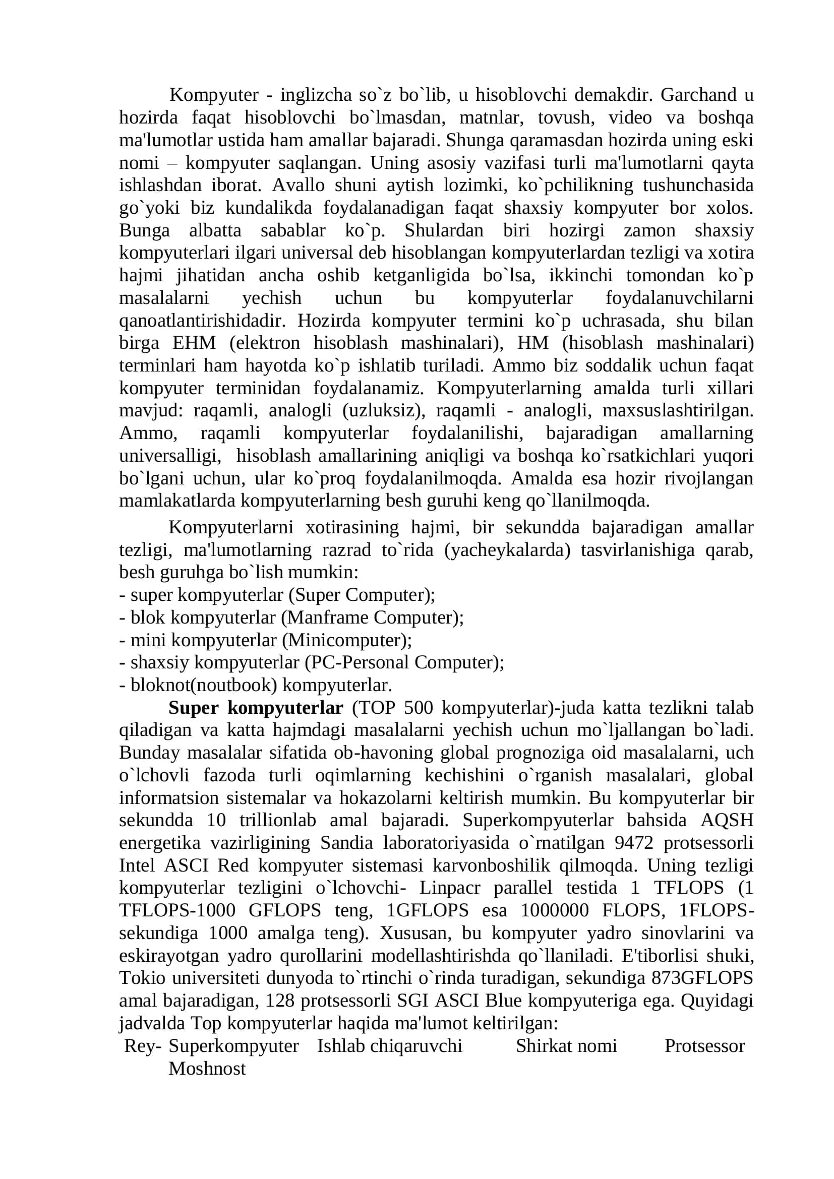 KOMPYUTERLARNING TEXNIK TA'MINOTI 3
