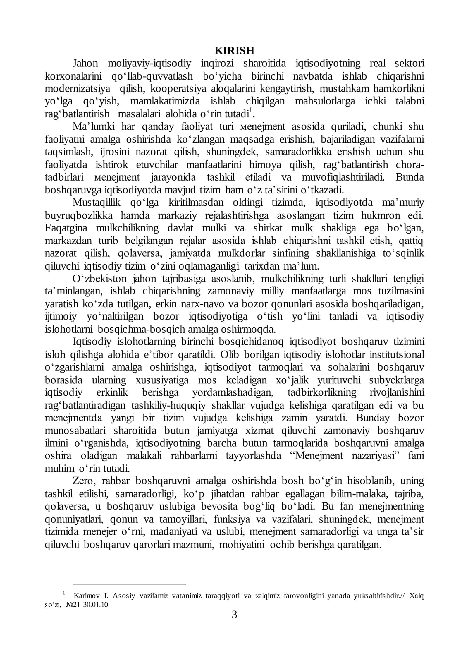 Menejment Nazariyasi 3