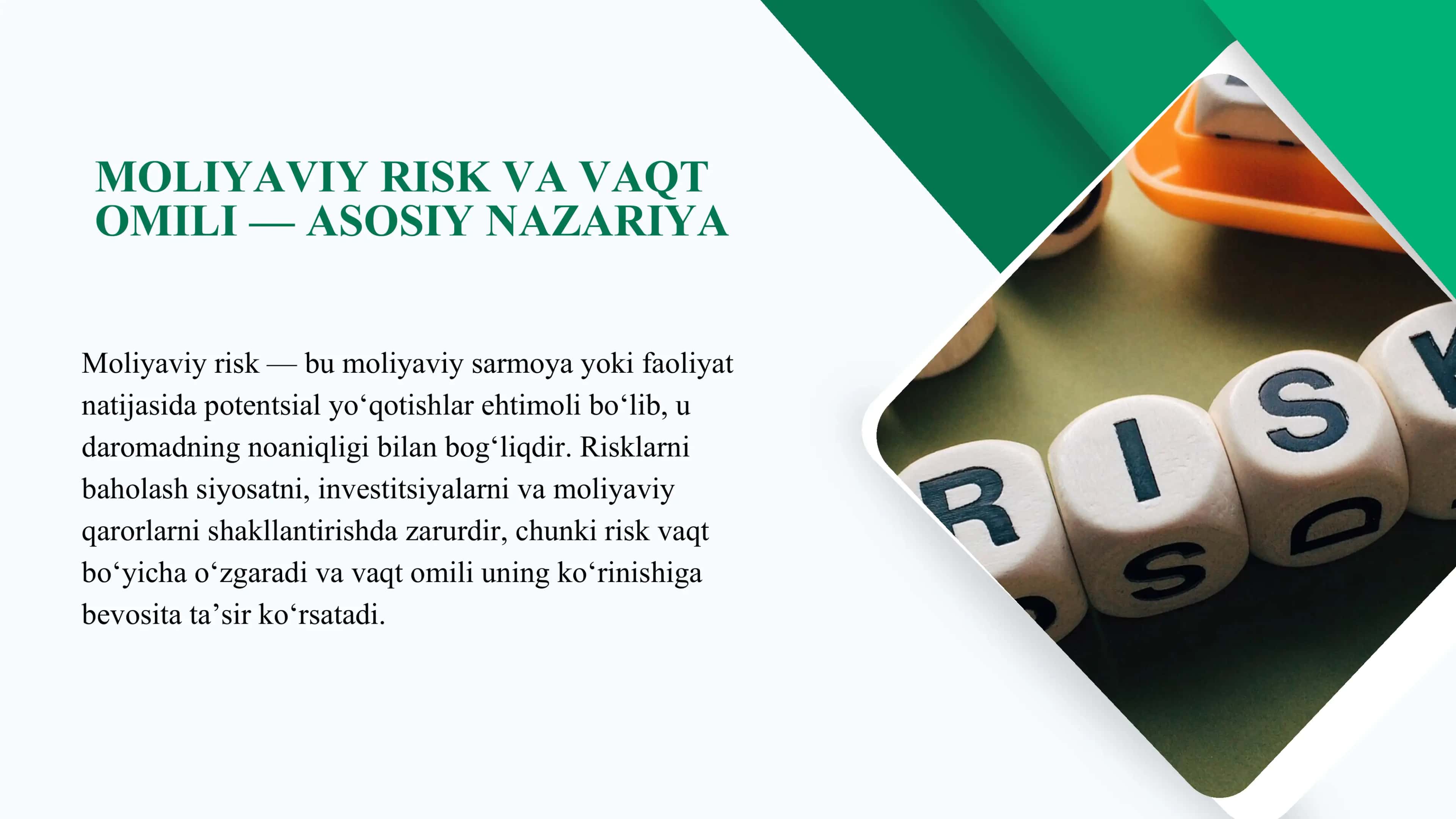 Moliyaviy Riskni vaqt funksiyasi sifatida baholash 3