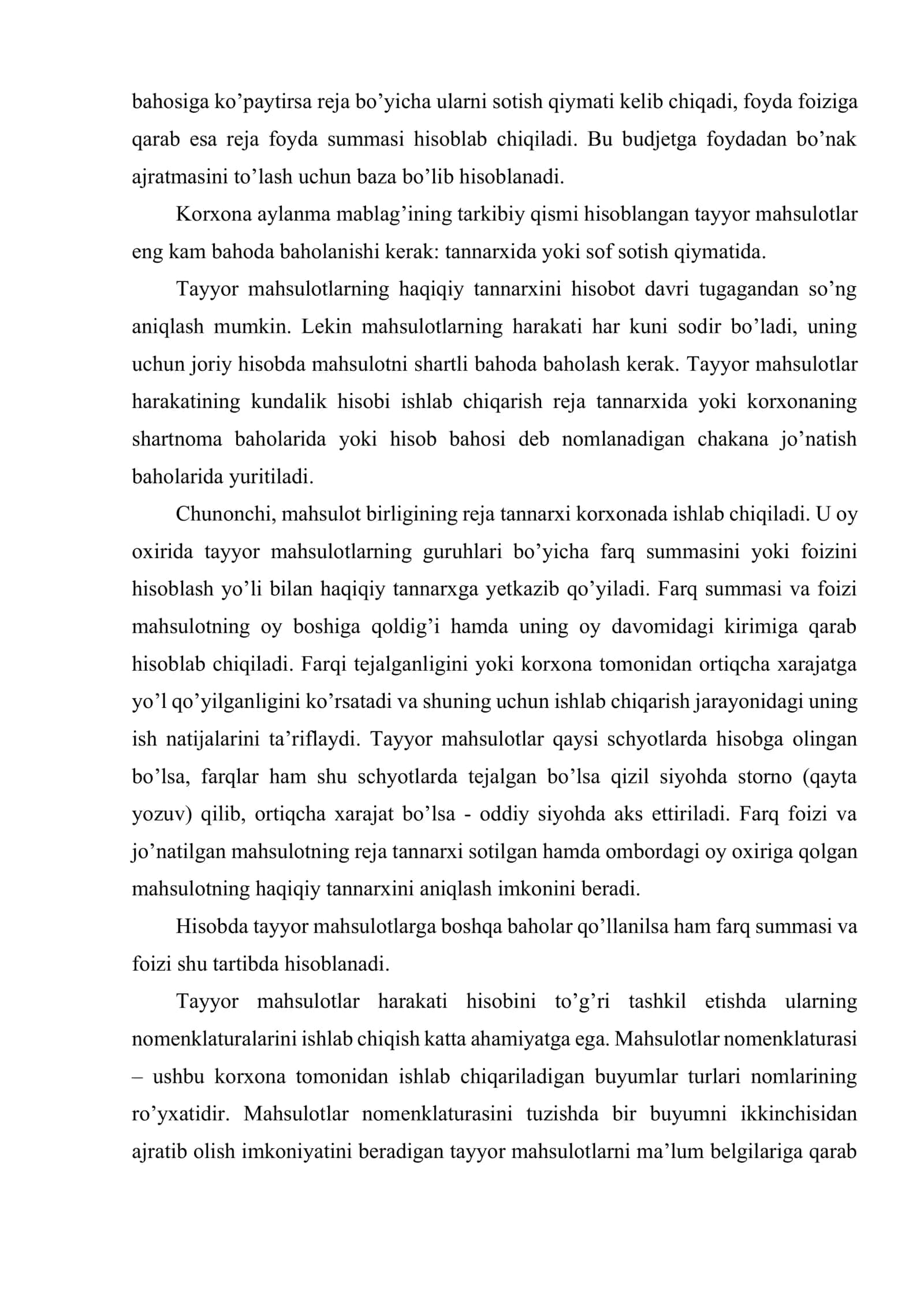 Byudjet tashkilotlarida tovar (ish, xizmat) lar ishlab chiqarish va sotish hisobi 3