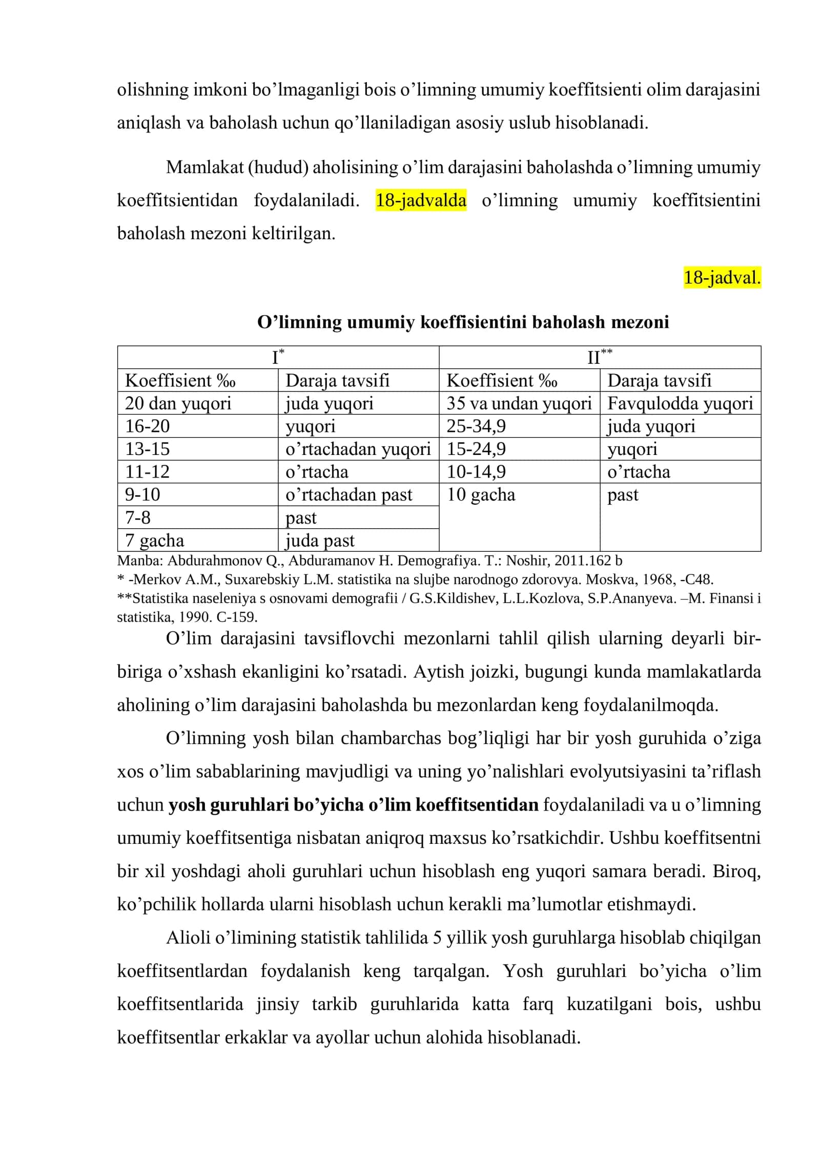 O’LIM VA GO’DAKLAR O’LIMI STATISTIKASI 3