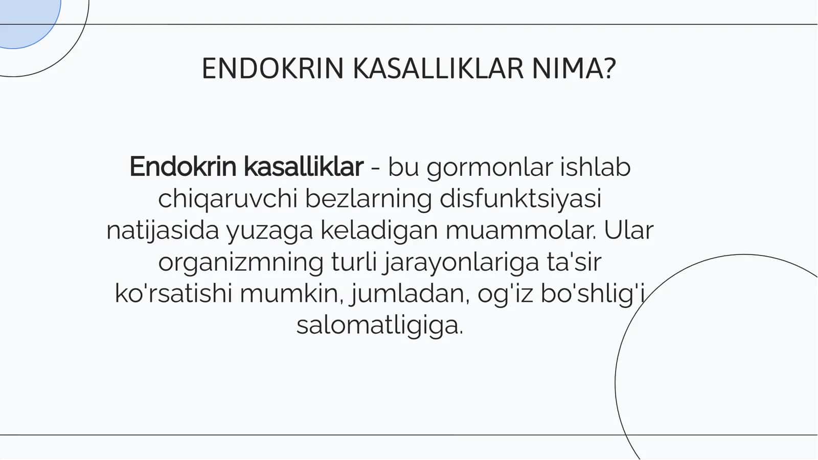Endokrin kasalliklar va parodontdagi o'zgarishlar 3