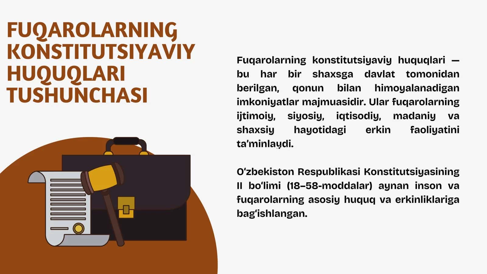 FUQАRОLАR HUQUQLАRINING KОNSTITUTSIYAVIY АSОSLАRI VА UNING DАVR TАLАBIGА MОSLIGI 3