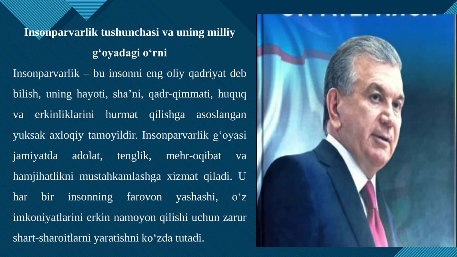 INSONPARVARLIK EZGULIK VA BUNYODKORLIK - MILLIY ĞOYAMIZNING POYDEVORI 3