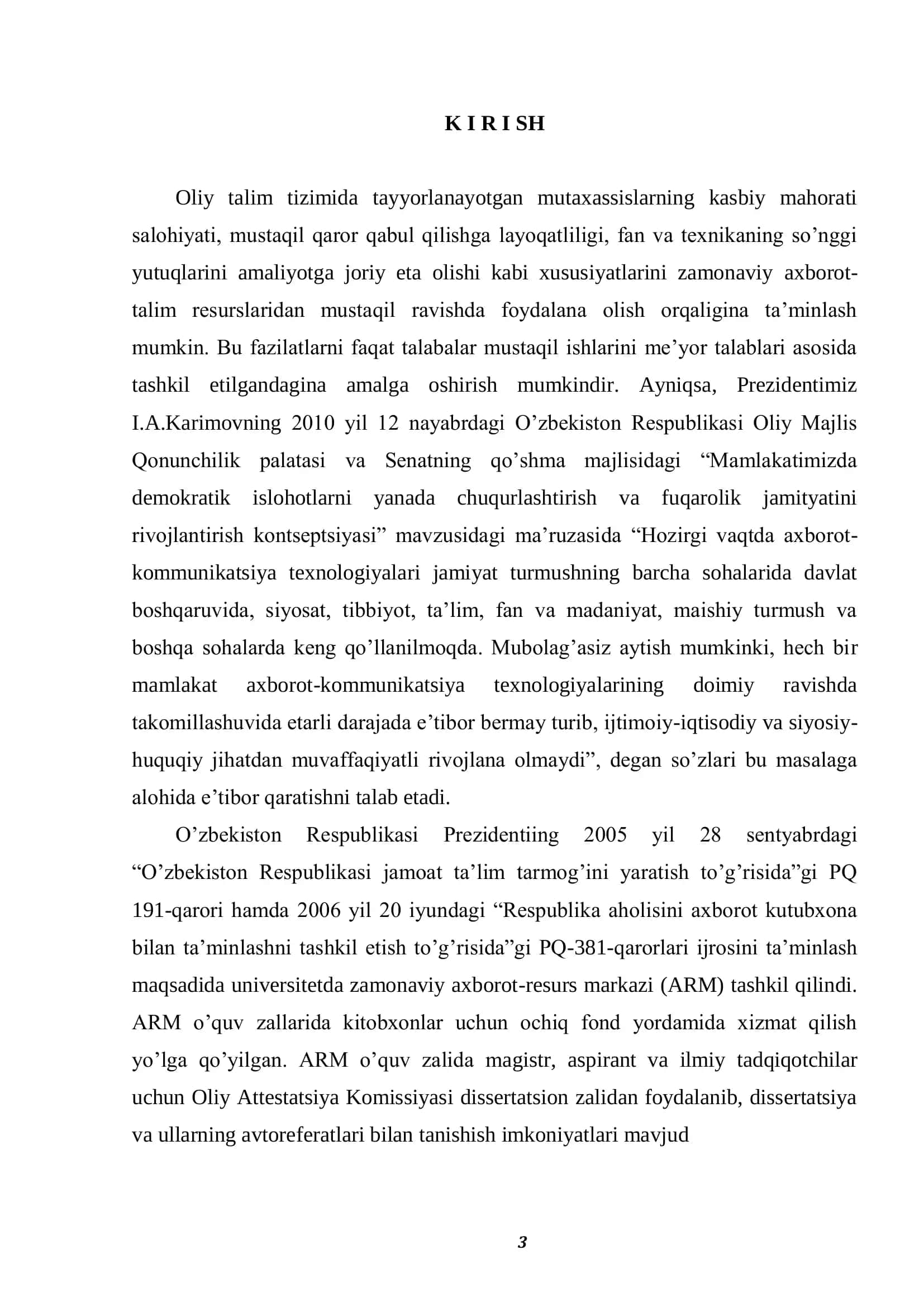 Kadrlar malakasini oshirishda masofali o’qitish texnologiyalaridan foydalanish 3