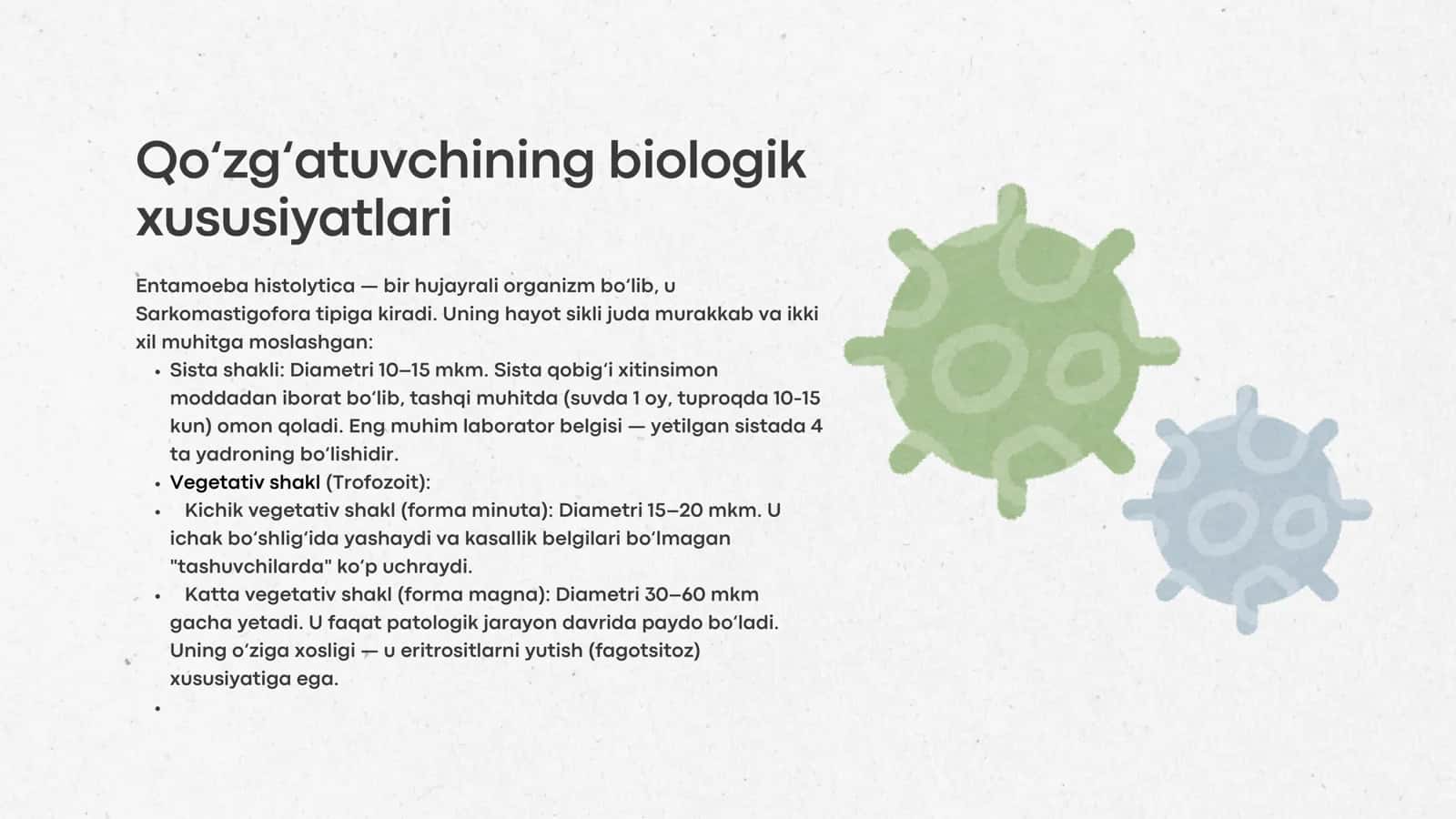 Amyobali disenteriya va ular keltirib chiqargan kasalliklar, laborator tashhisi 3