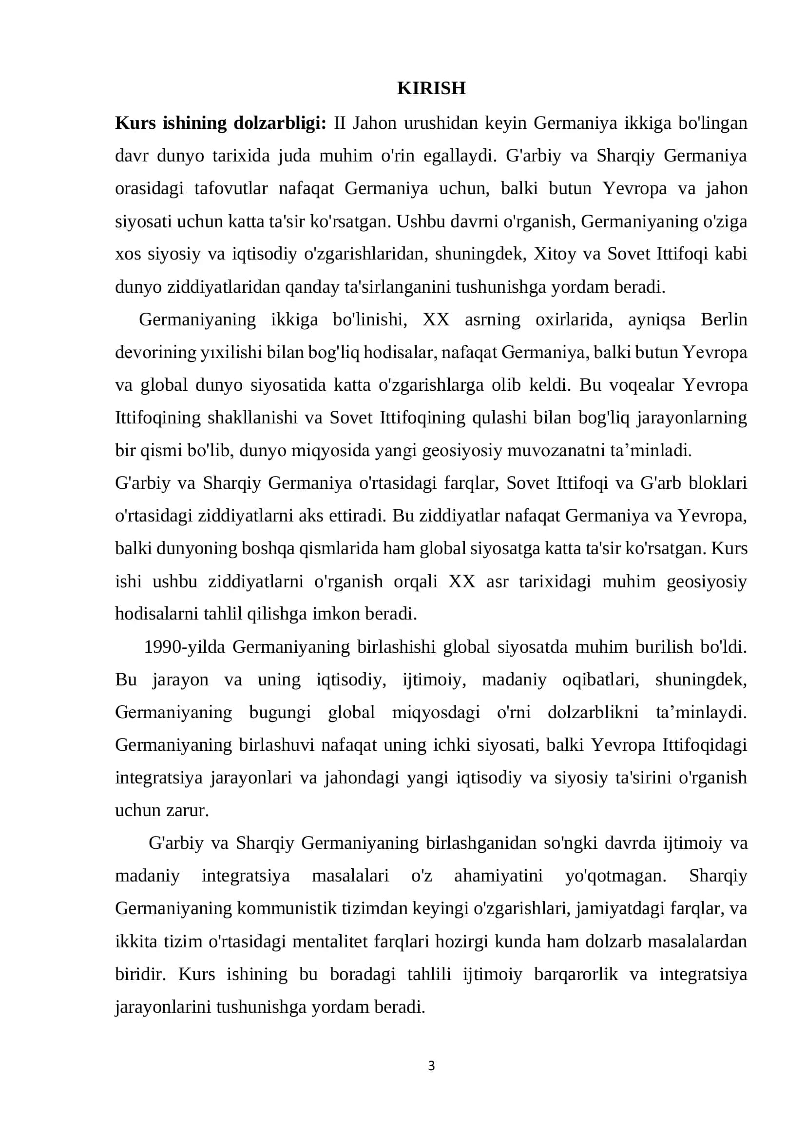 II Jahon urushidan keyin Germaniyada Vujudga Kelgan G'arbiy va Sharqiy Zonalar 3
