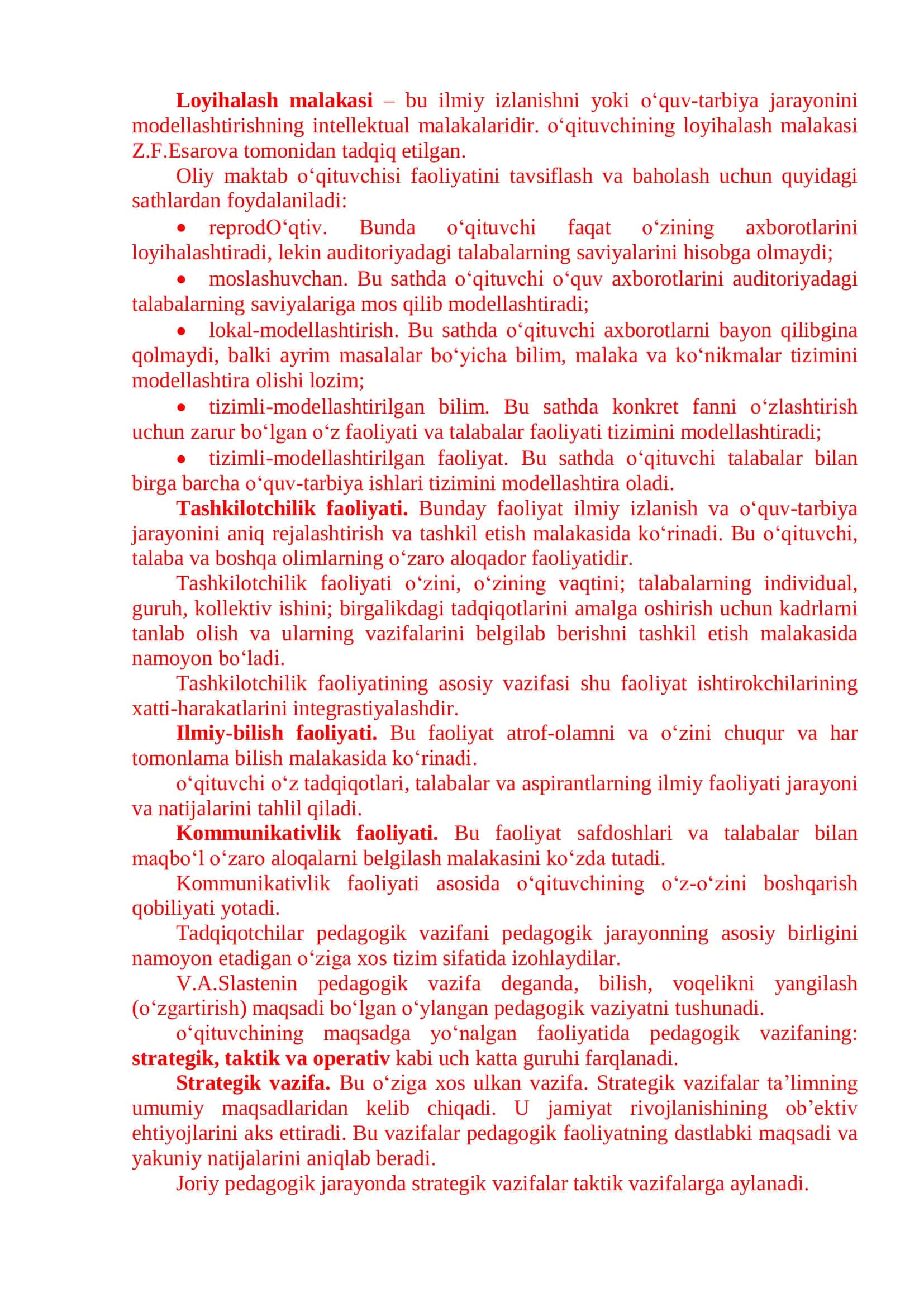 PEDAGOGIK FAOLIYATDA O‘QITUVCHINING MUNOSOBATI 3