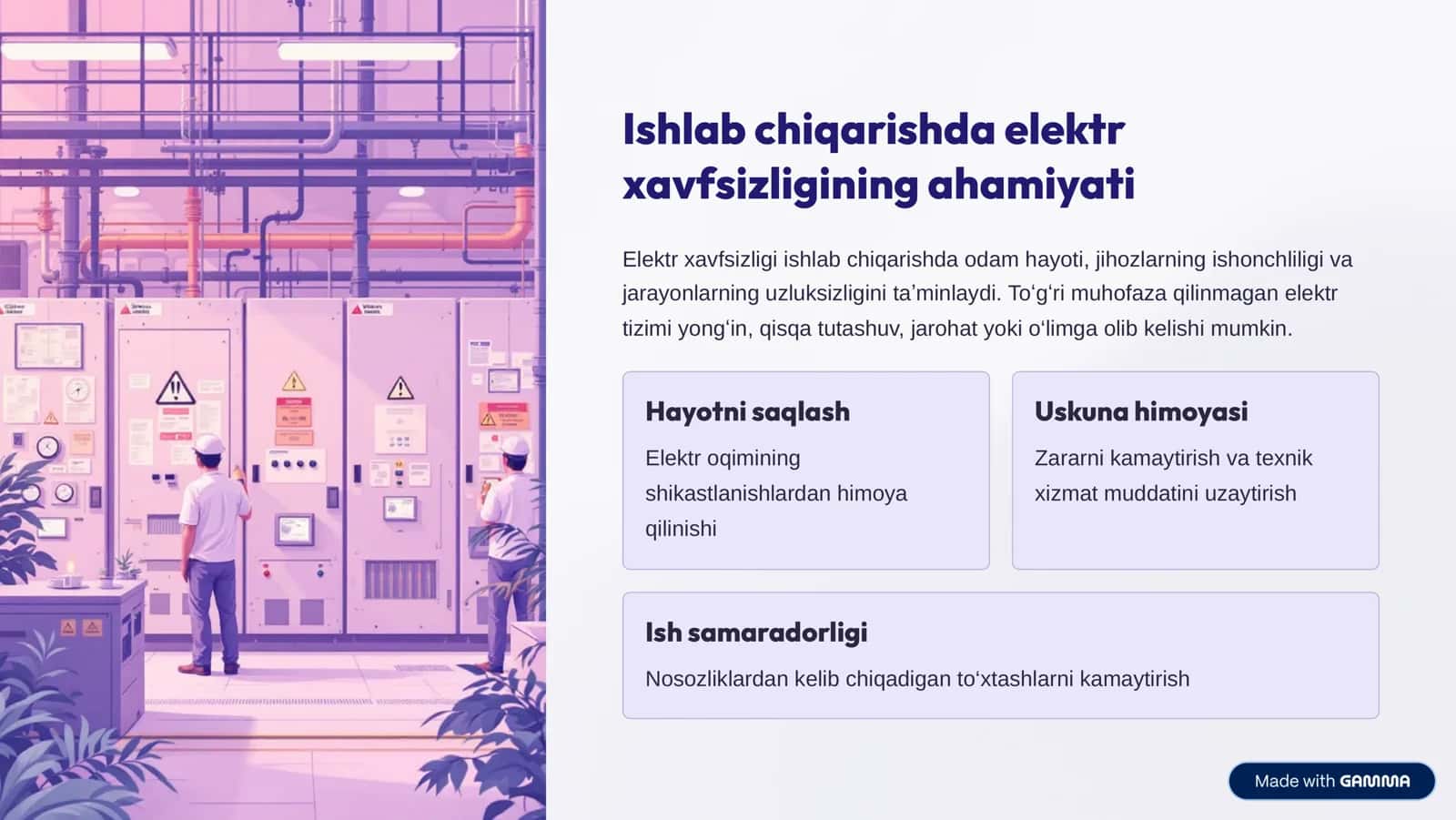 Nurlanish manbalari va elektr xavfsizligi: Asosiy tushunchalar 3