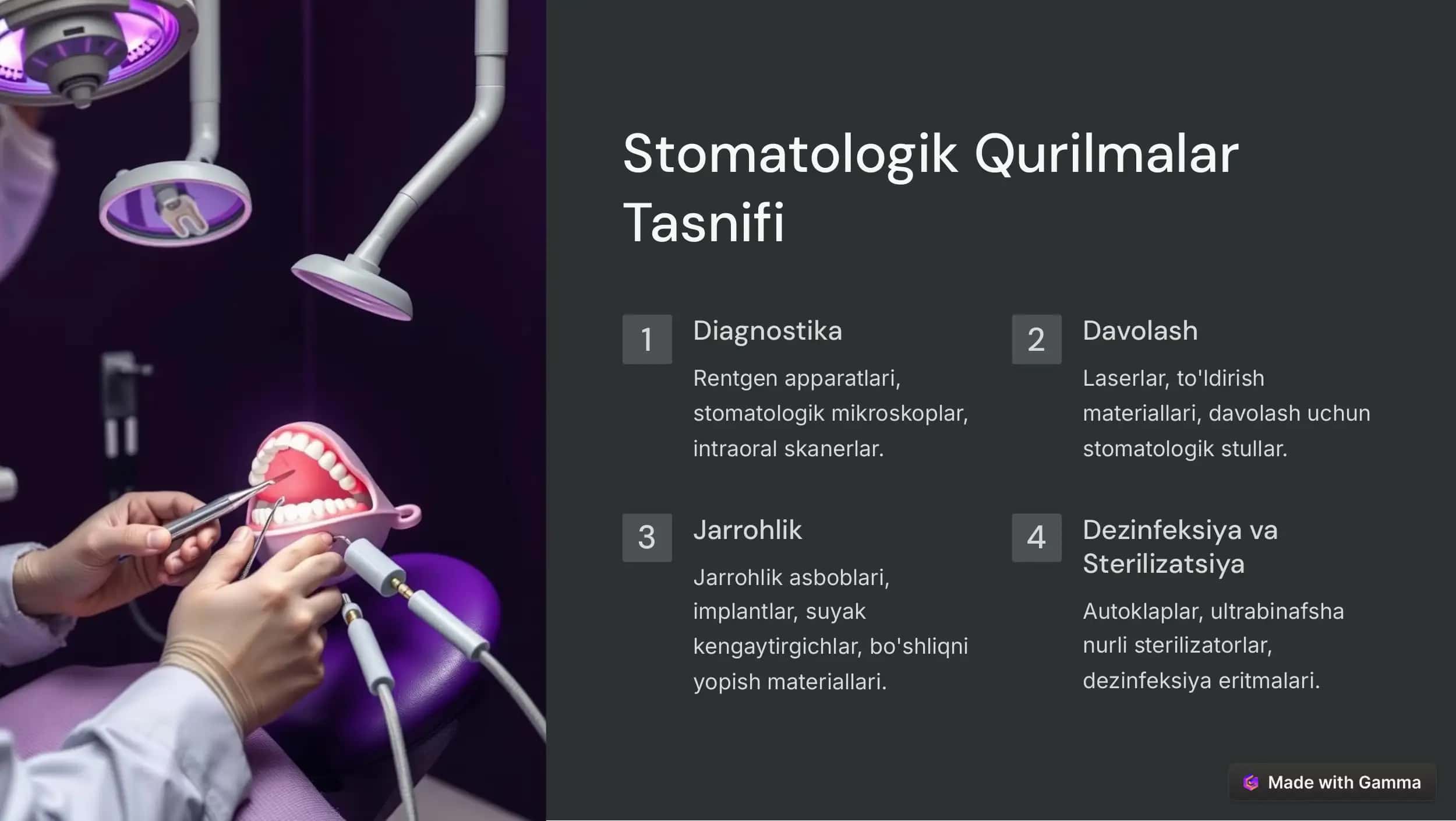ZAMONAVIY STOMATOLOGIK QURILMALAR 3