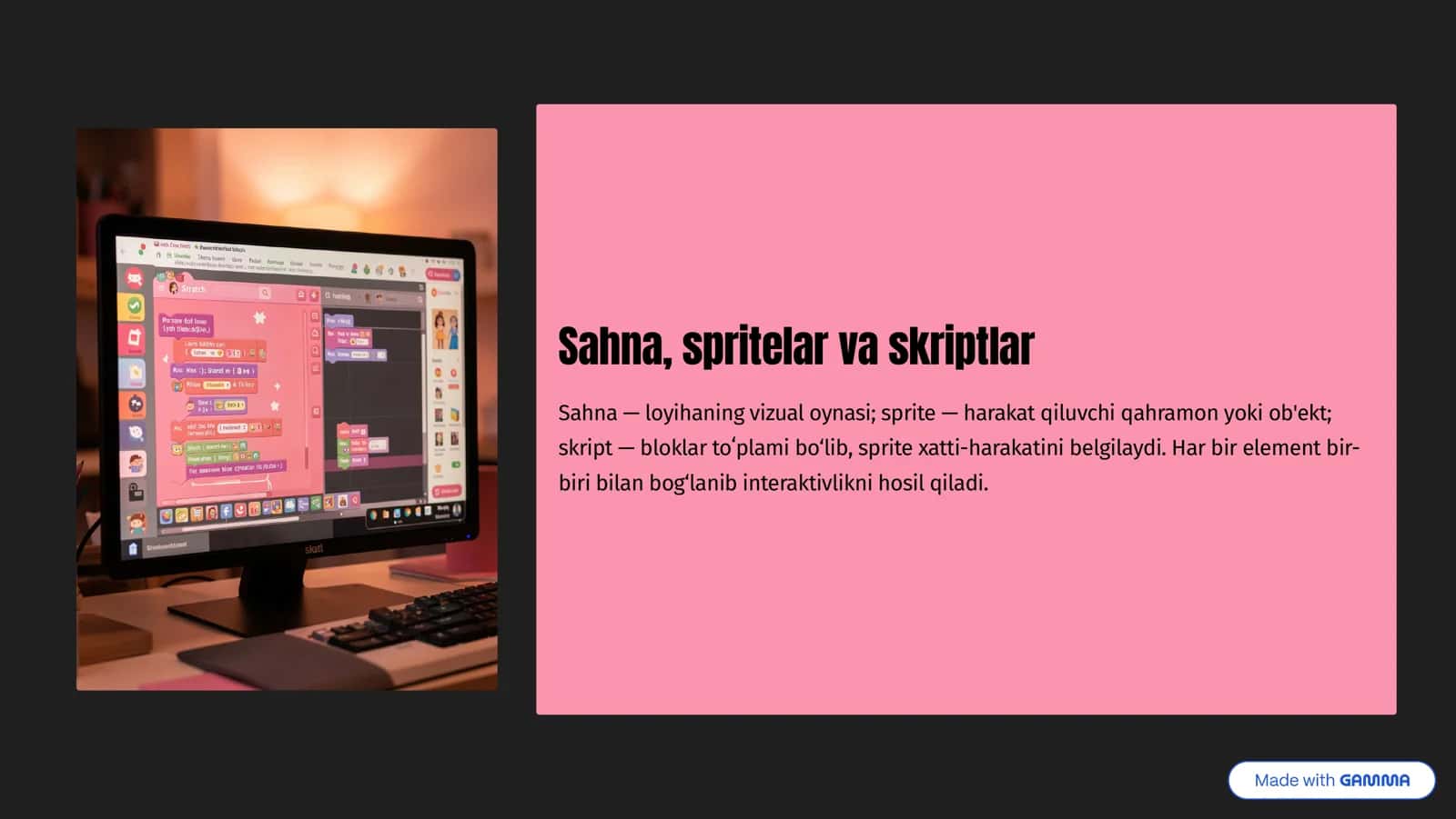 Scratch dasturi bilan tanishish 3