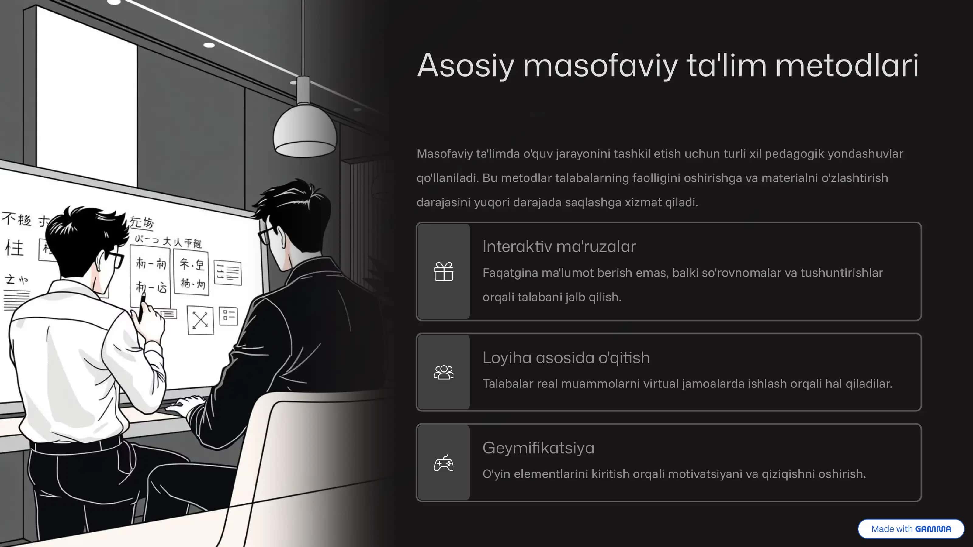 Masofali o'qitish metodlari va modellari 3